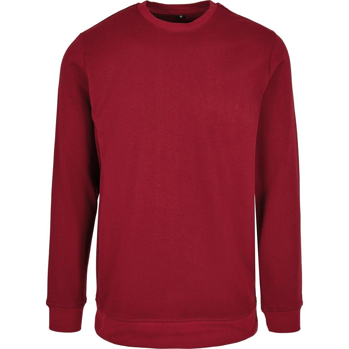 Basic Crew Neck Sweatshirt Herren Weinrot 3XL von Build Your Own