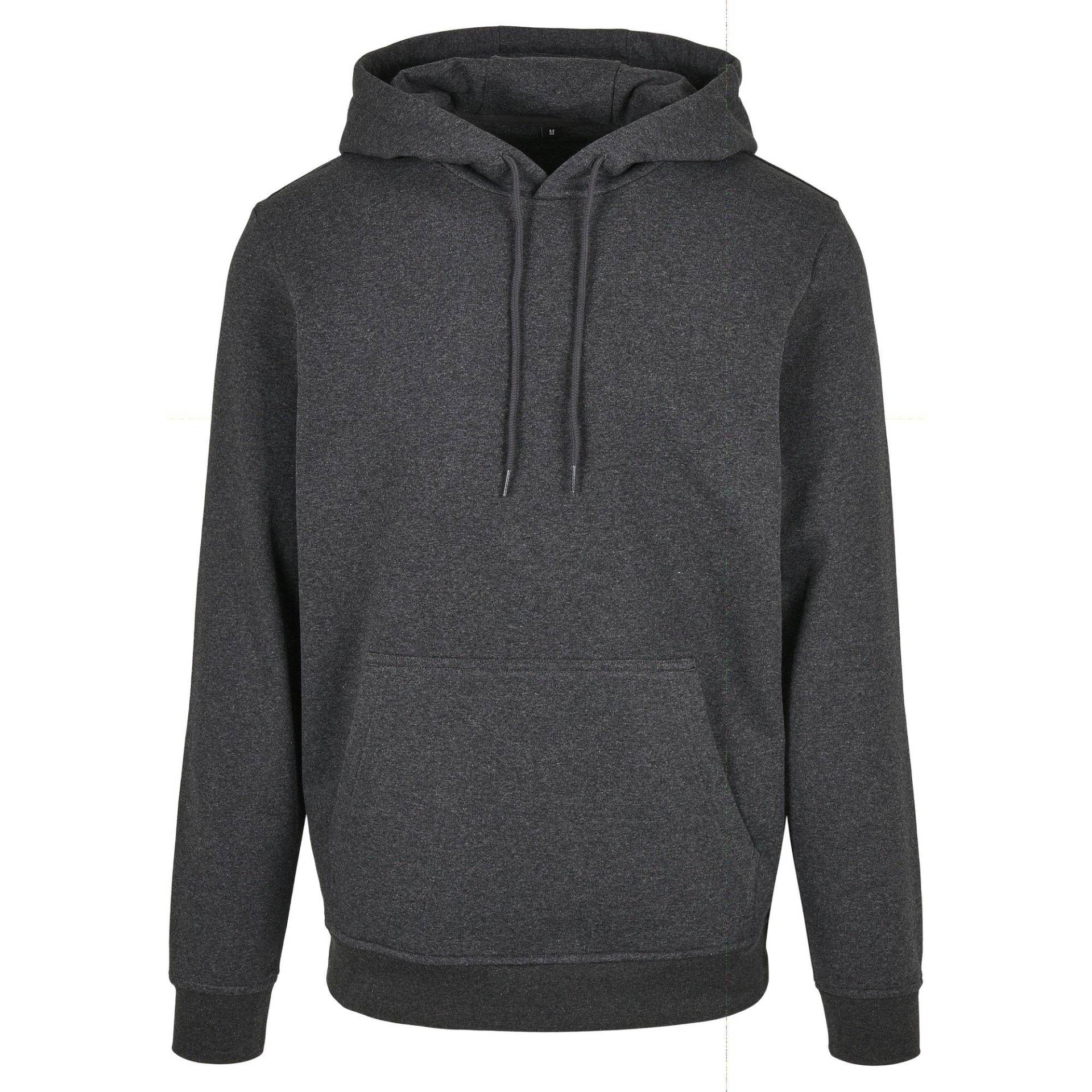 Basic Kapuzenpullover Herren Charcoal Black S von Build Your Own