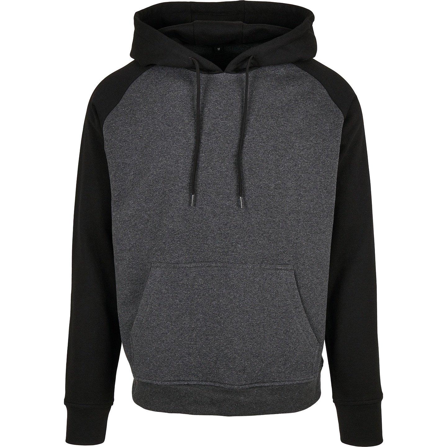 Basic Kapuzenpullover Herren Charcoal Black XS von Build Your Own