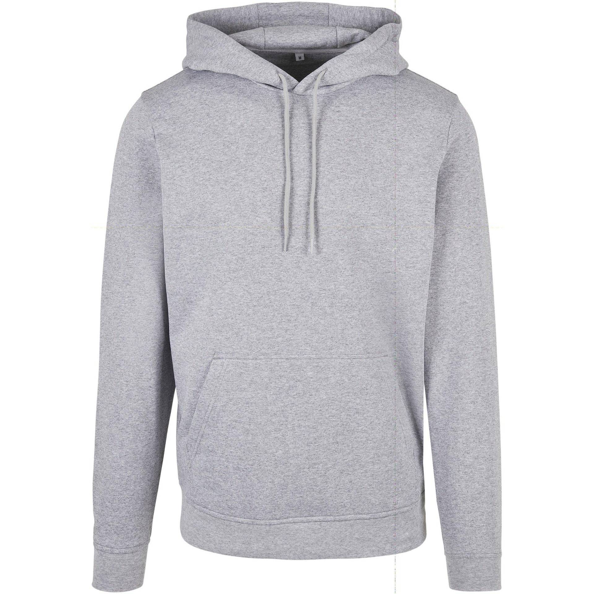 Basic Kapuzenpullover Herren Grau 5XL von Build Your Own