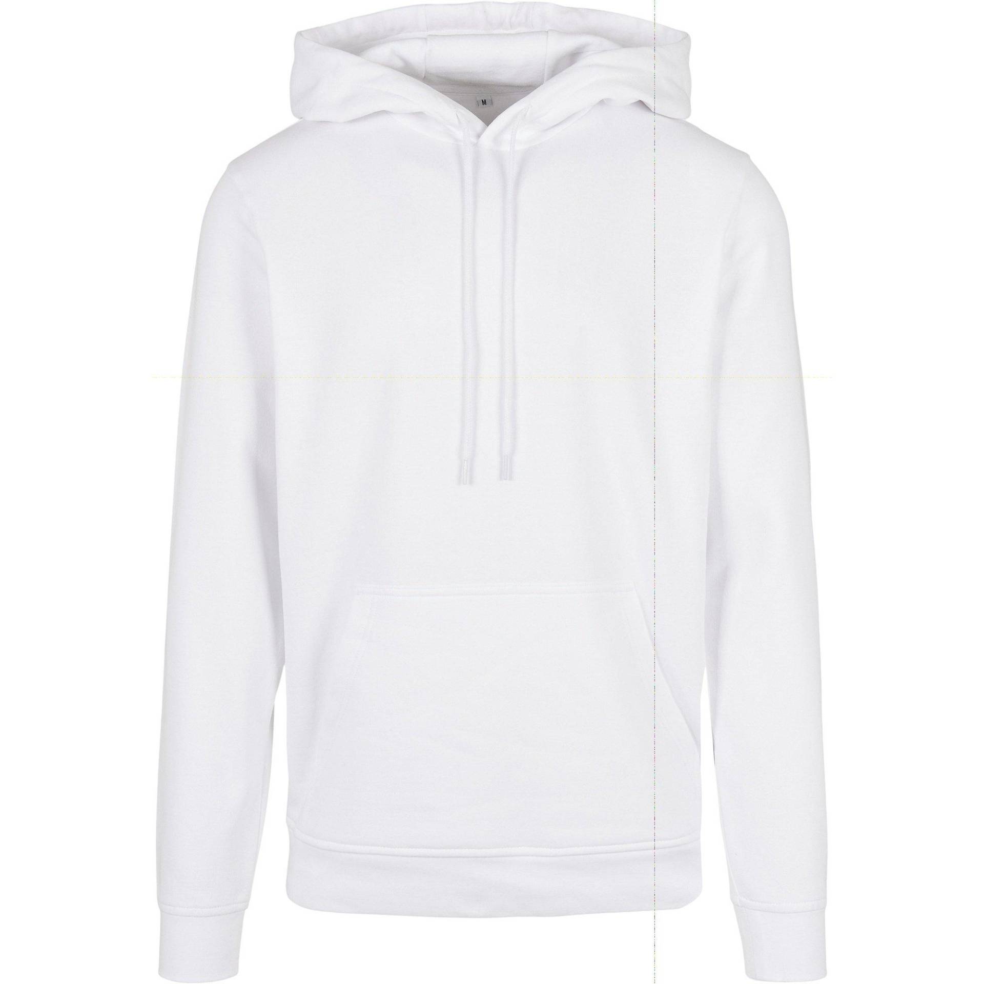 Basic Kapuzenpullover Herren Weiss 3XL von Build Your Own