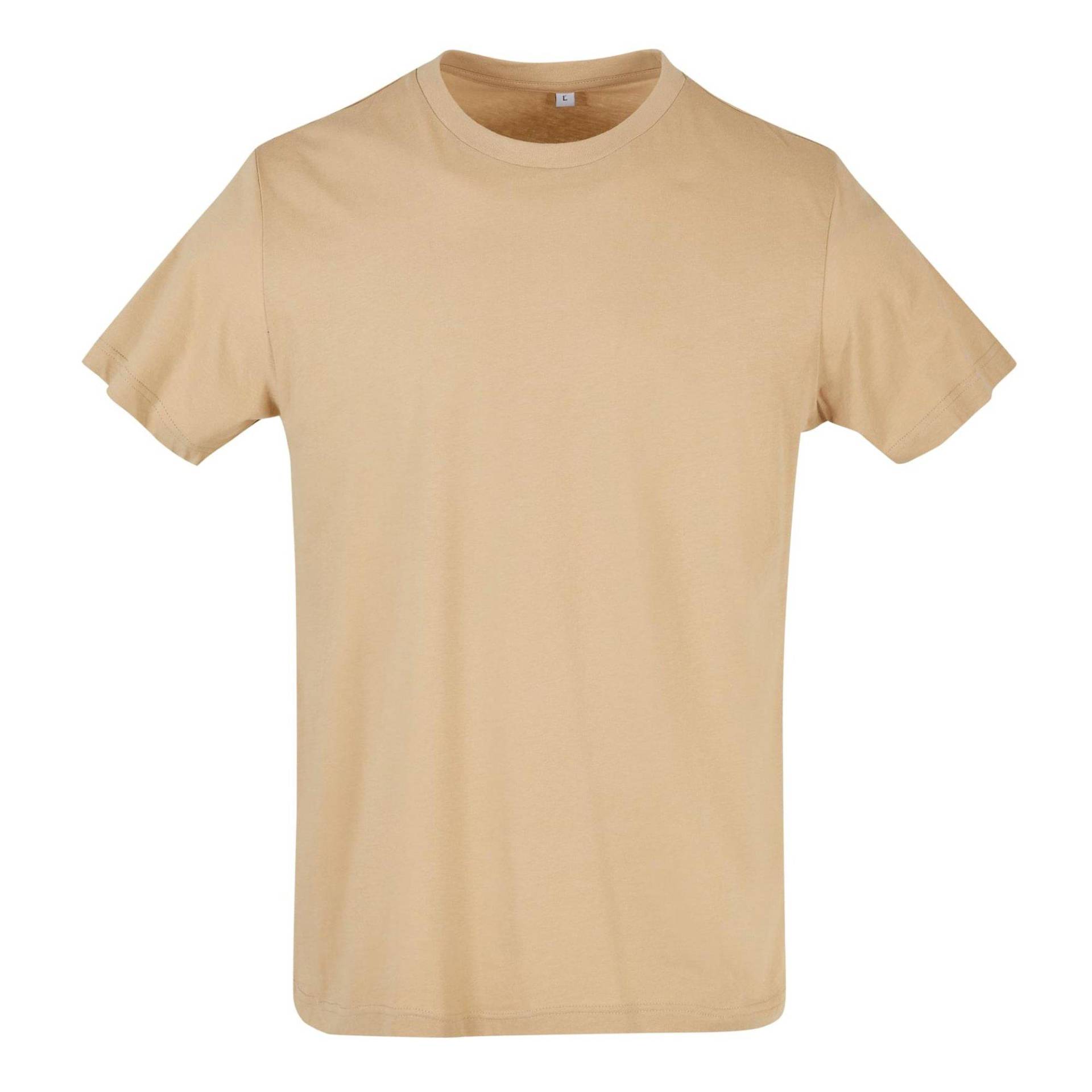 Basic Tshirt Rundhalsausschnitt Herren Beige S