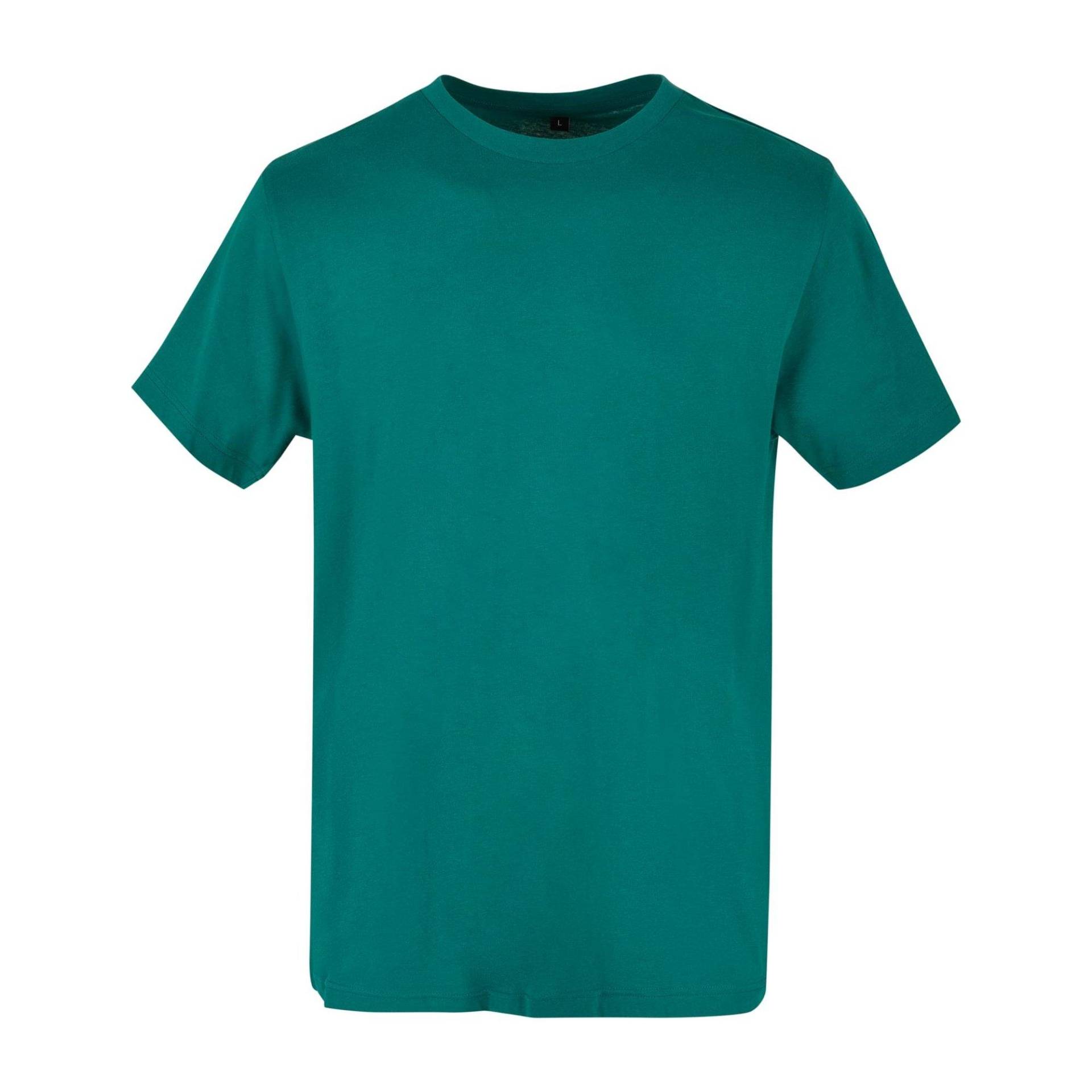Basic Tshirt Rundhalsausschnitt Herren Grün 3XL von Build Your Own