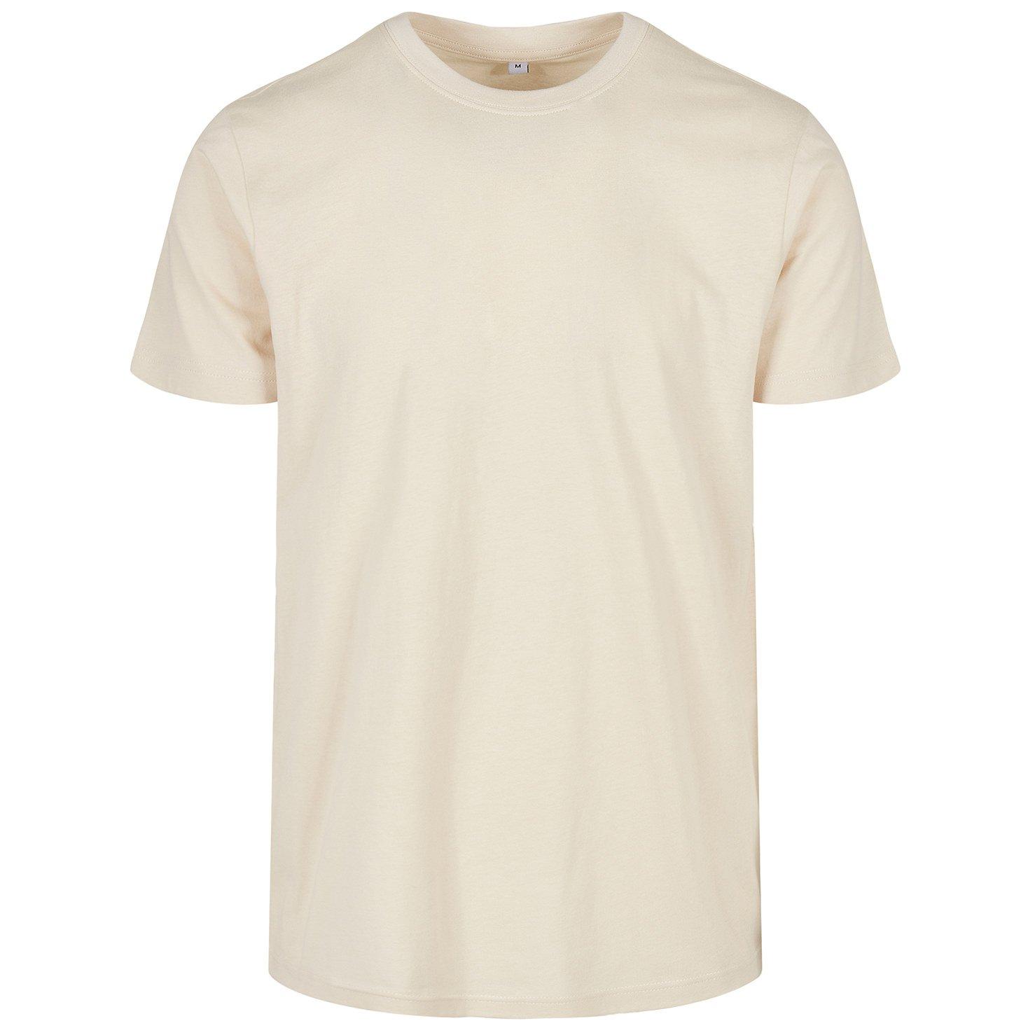 Basic Tshirt Rundhalsausschnitt Herren Sand XL von Build Your Own