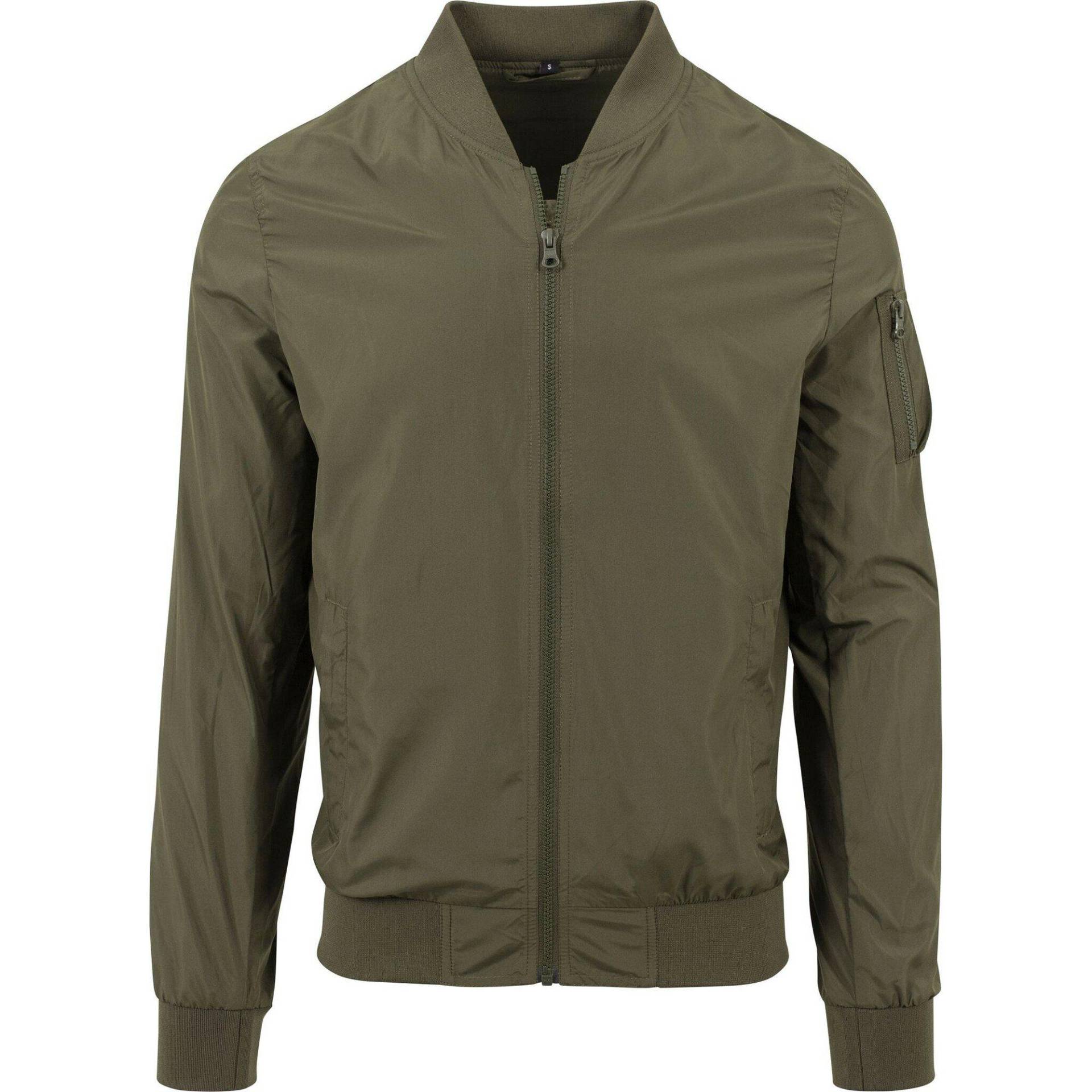 Bomberjacke Damen Olivegrün L von Build Your Own