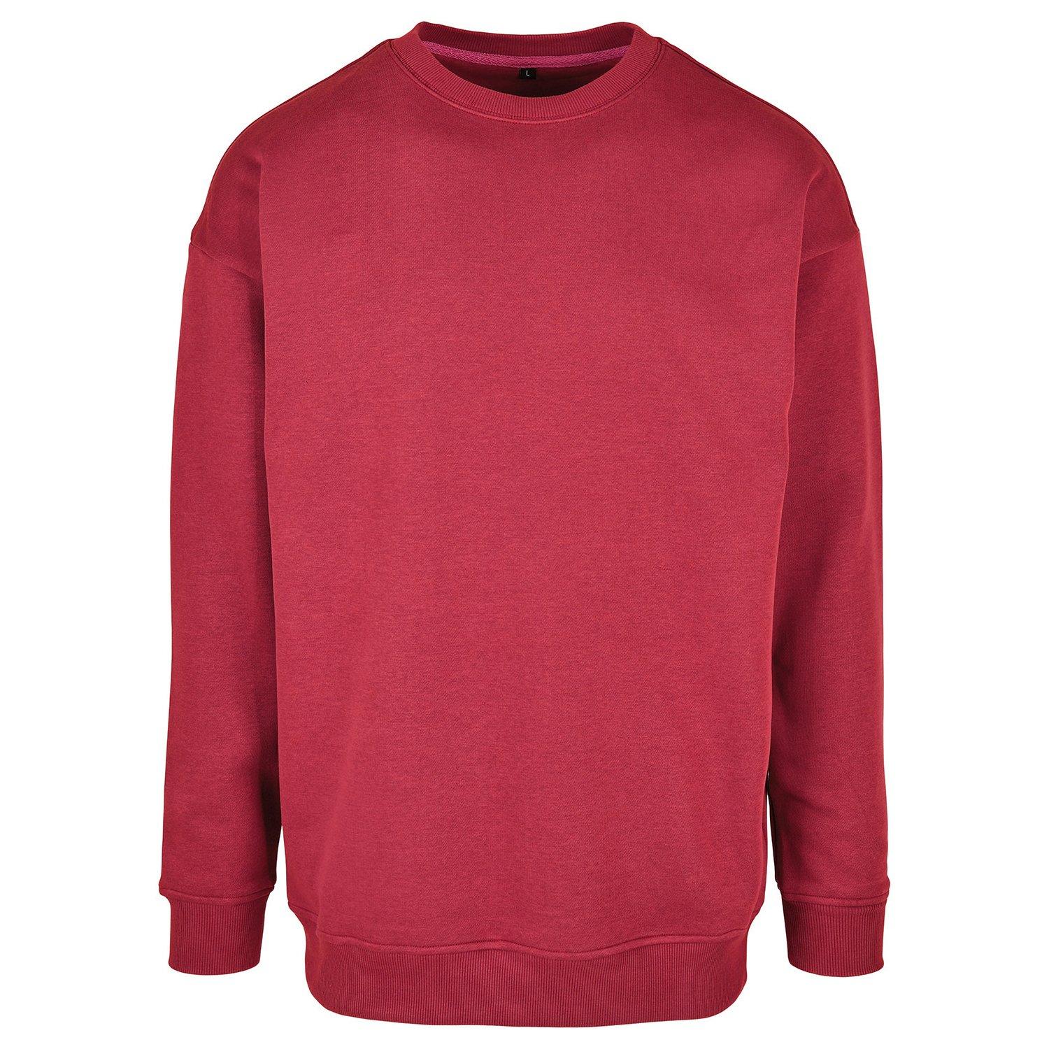 Crew Neck Pullover Herren Weinrot M von Build Your Own