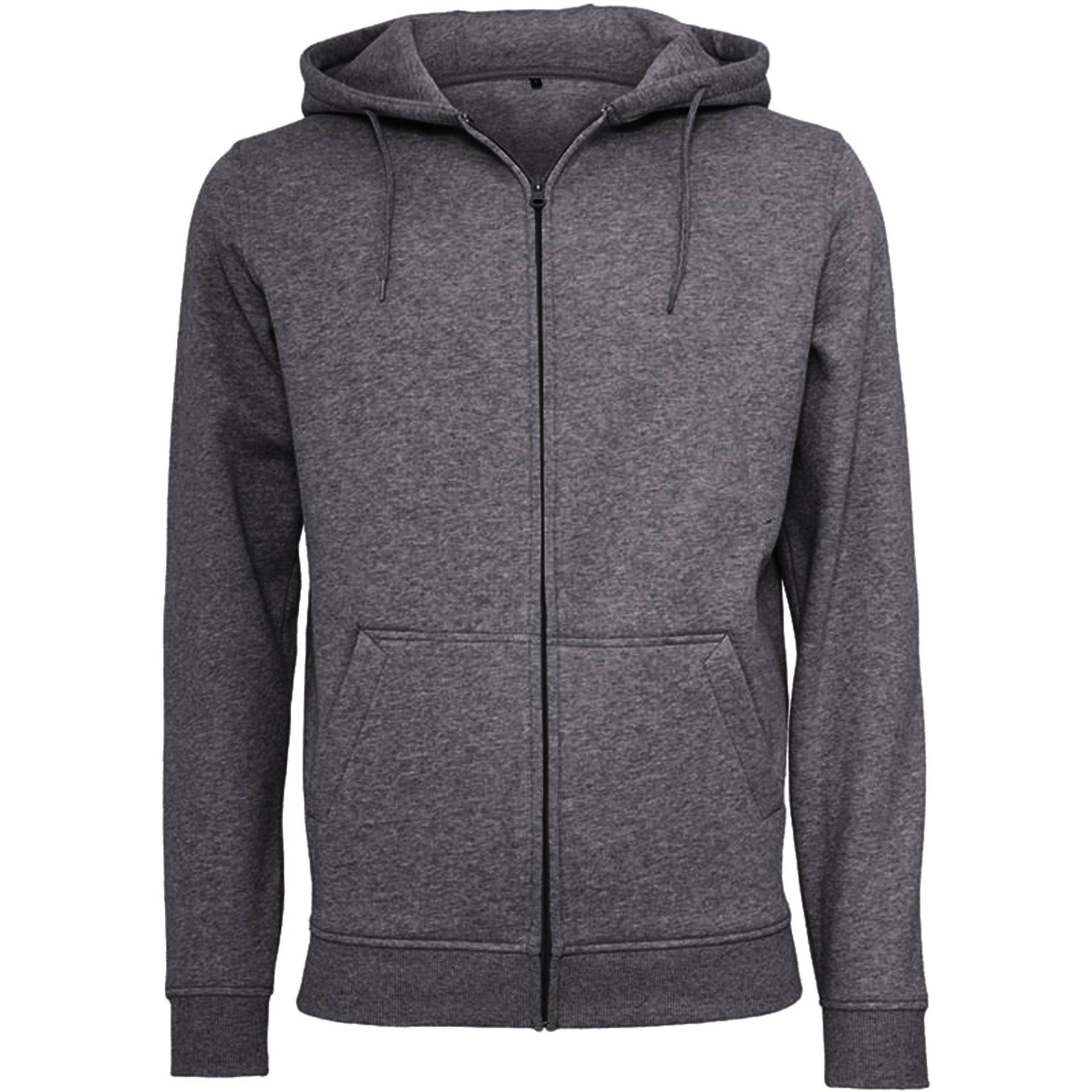 Heavy Kapuzenjacke Herren Charcoal Black S von Build Your Own