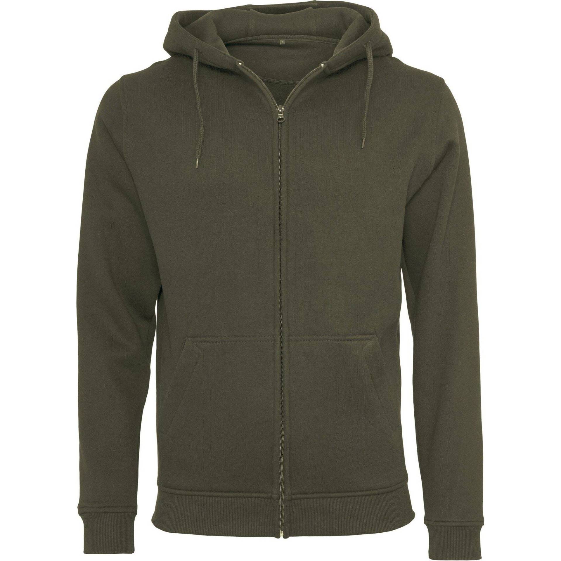 Heavy Kapuzenjacke Herren Olivegrün XL von Build Your Own