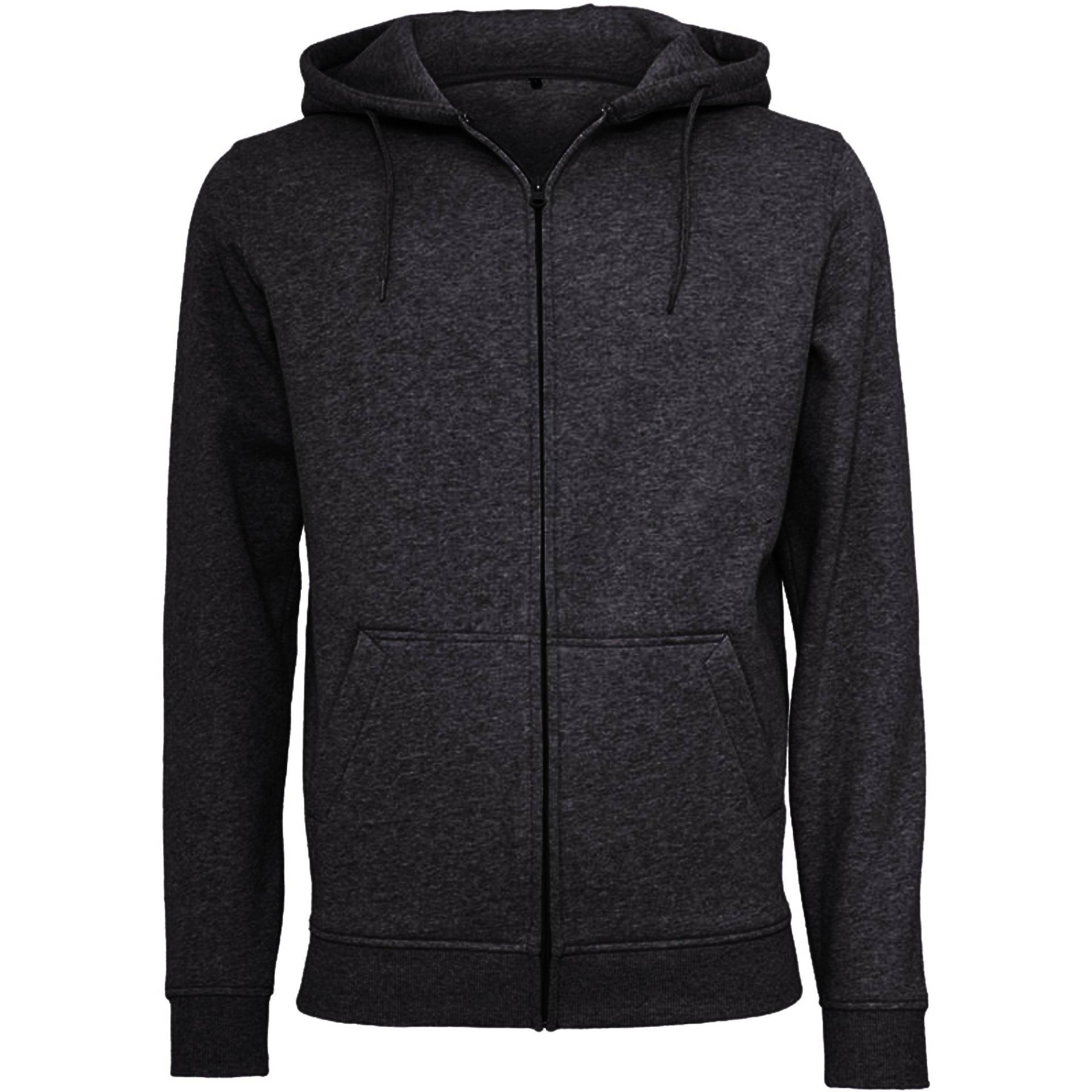 Heavy Kapuzenjacke Herren Schwarz 4XL von Build Your Own