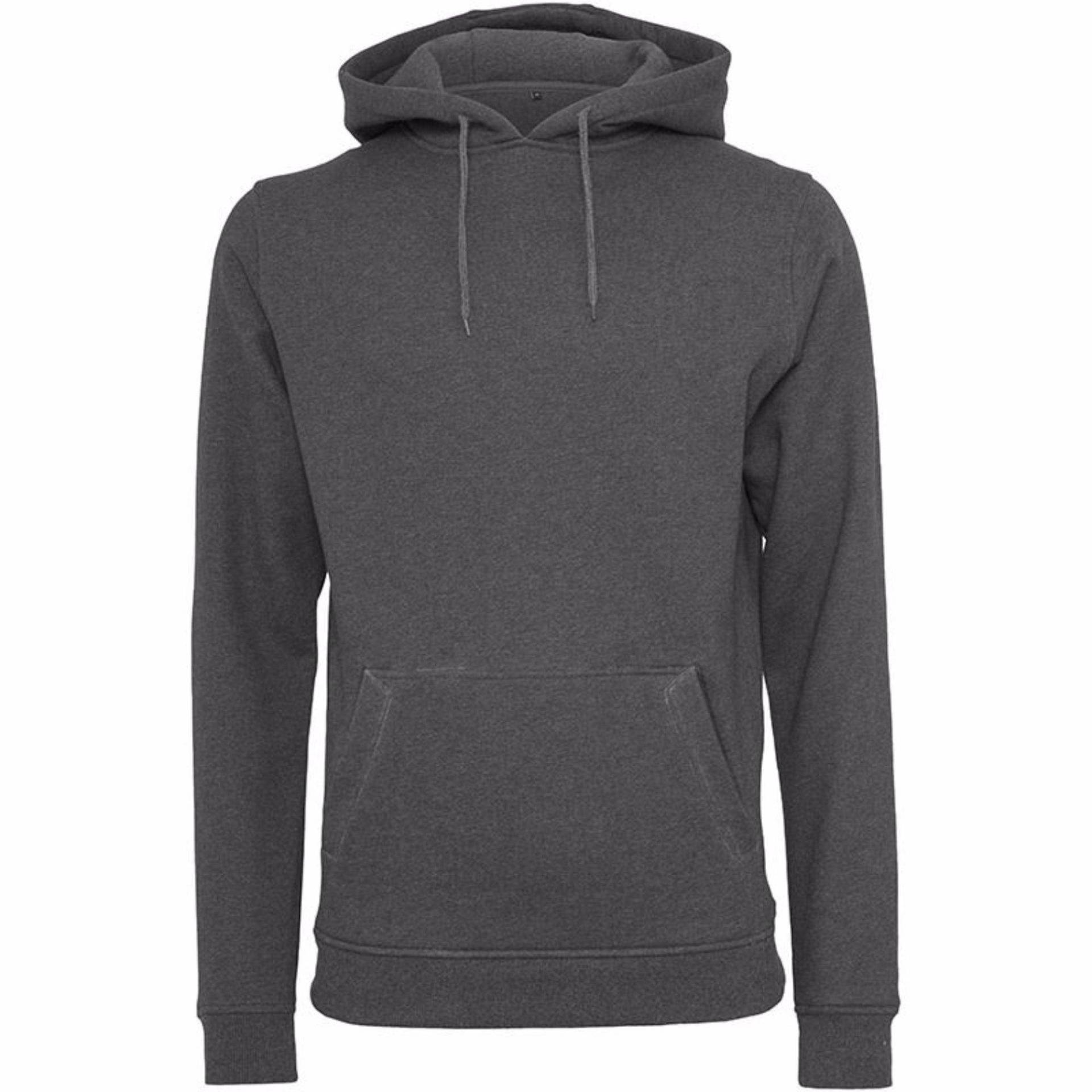 Heavy Kapuzenpullover Herren Charcoal Black S von Build Your Own