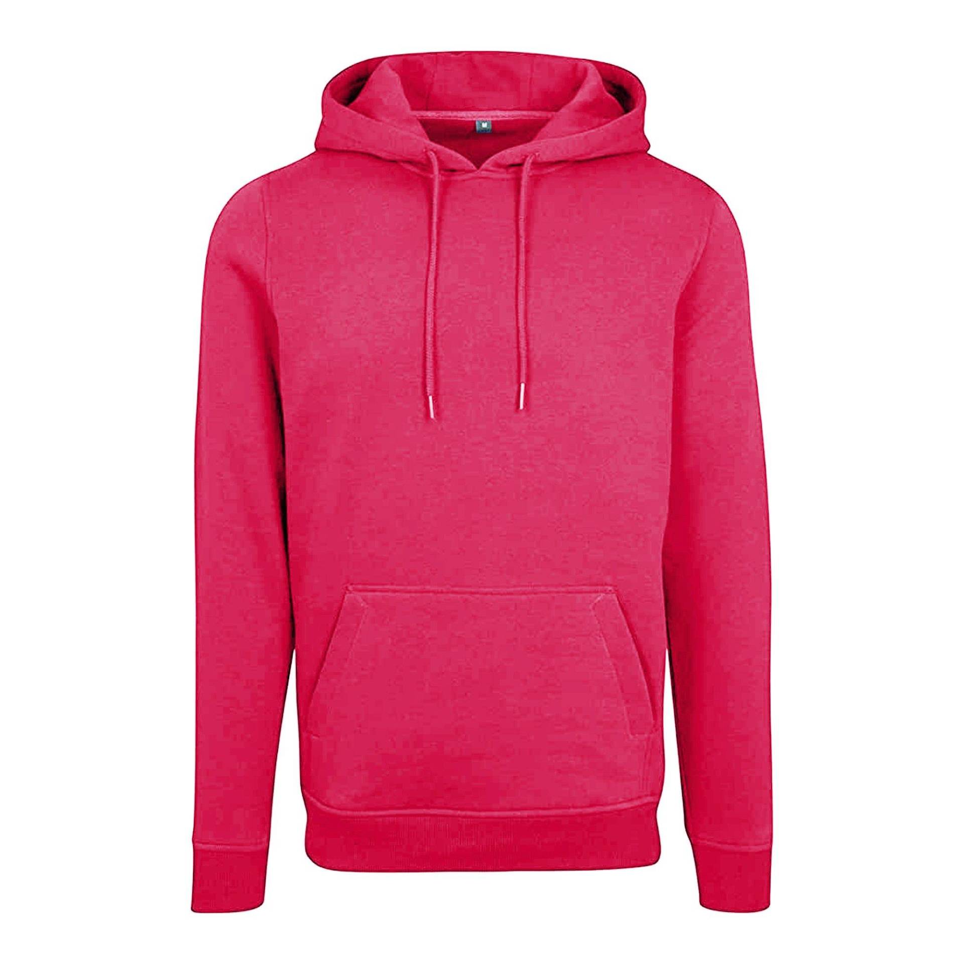 Heavy Kapuzenpullover Herren Dunkelrosa L von Build Your Own