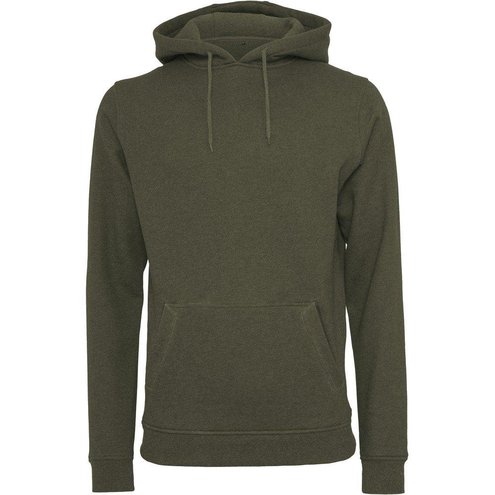 Heavy Kapuzenpullover Herren Olivegrün XS von Build Your Own