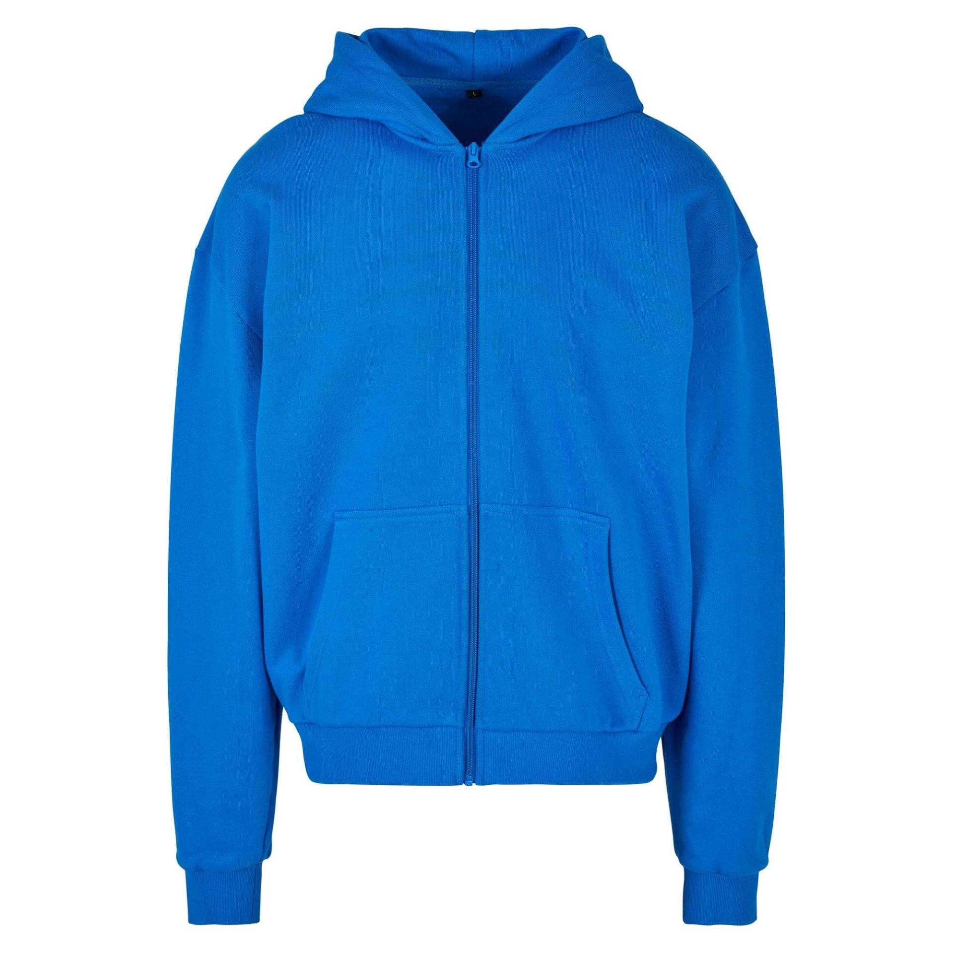 Hoodie Mit Durchgehendem Reißverschluss Ultraschwer Herren Blau XS von Build Your Own