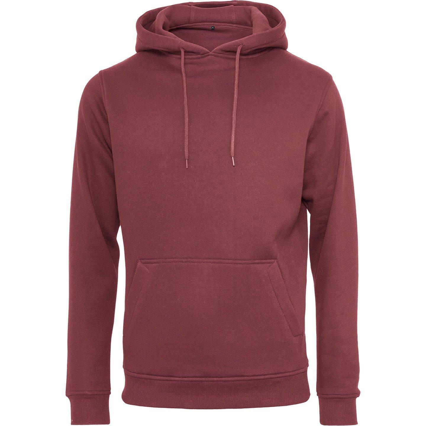 Kapuzenpullover Aus Biologischem Anbau Herren Rot Bunt 3XL von Build Your Own