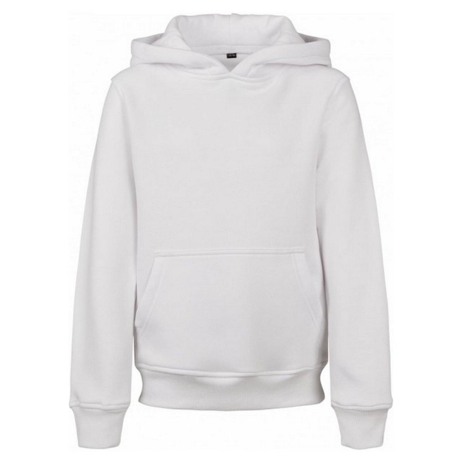 Kapuzenpullover Jungen Weiss 116 von Build Your Own