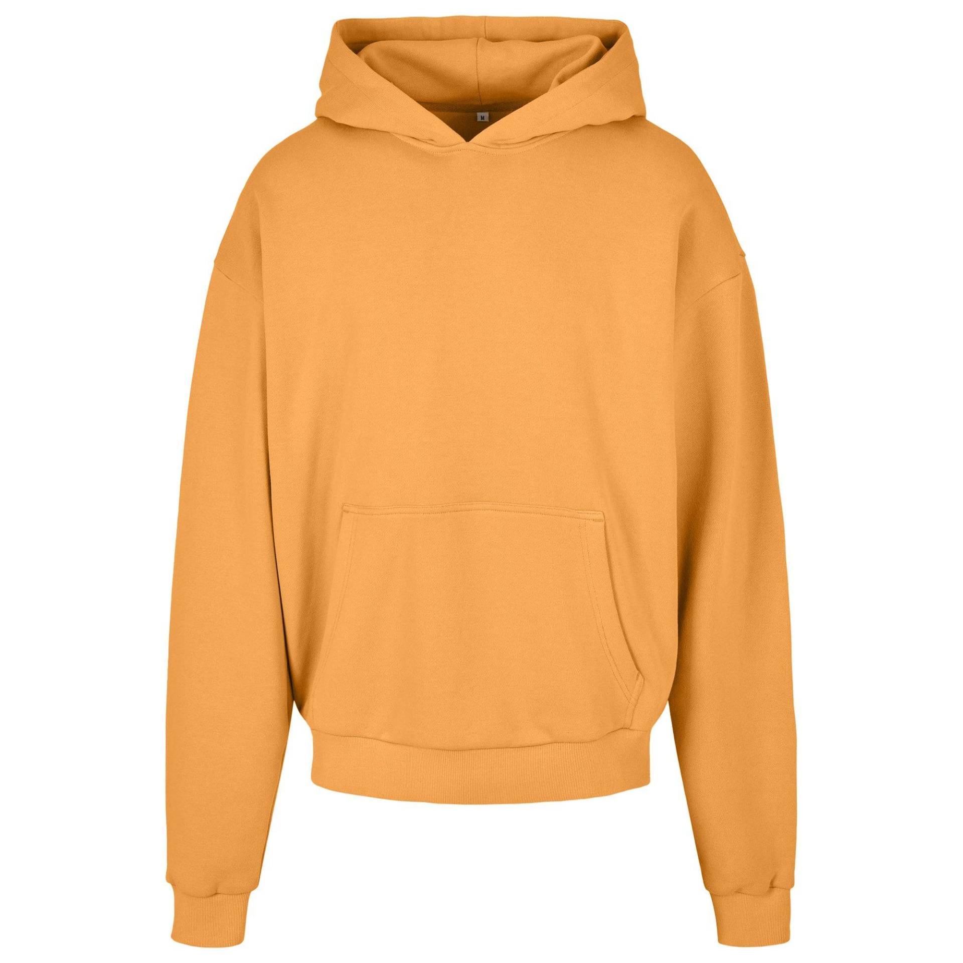 Kapuzenpullover Ultraschwer Herren Orange L von Build Your Own