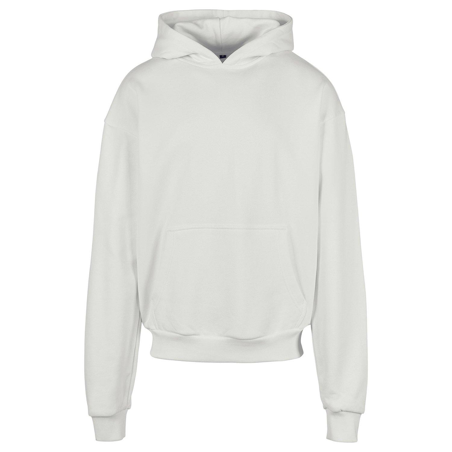 Kapuzenpullover Ultraschwer Herren Weiss Bunt L von Build Your Own