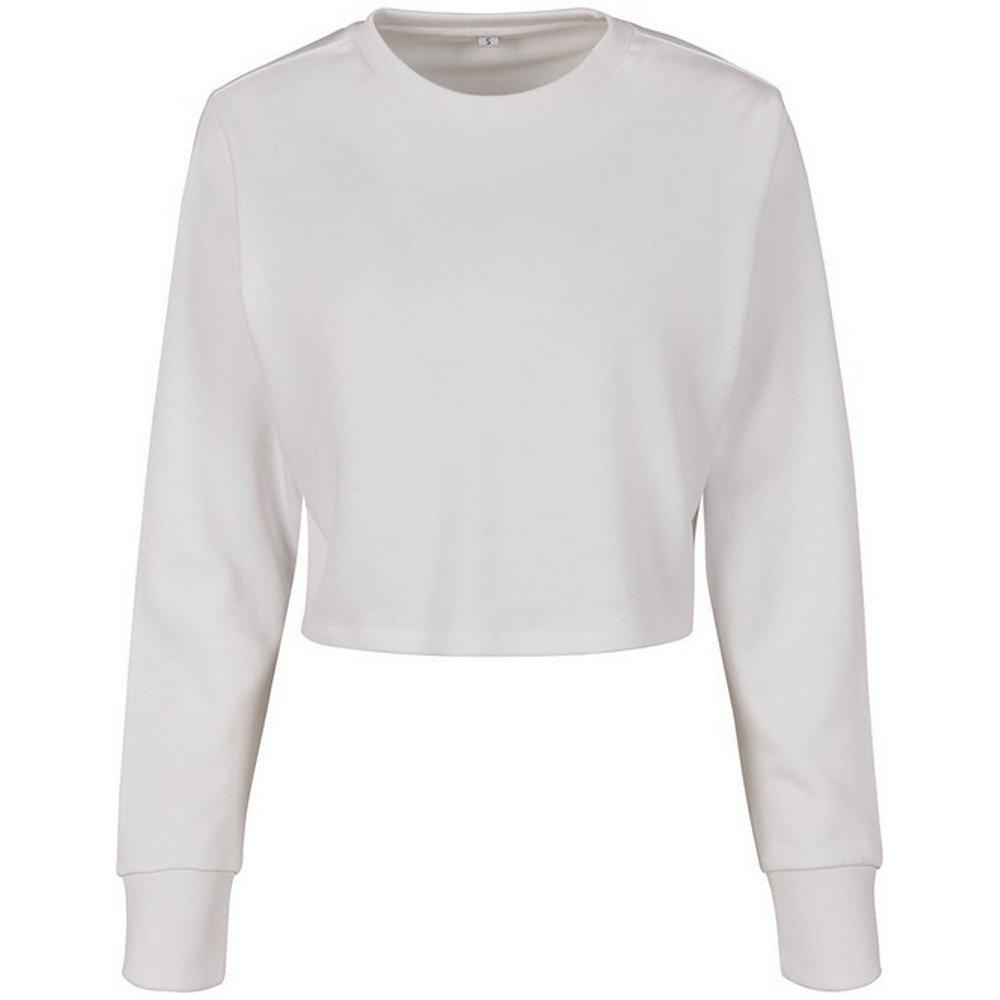 Kurzes Sweatshirt Damen Weiss 36 von Build Your Own