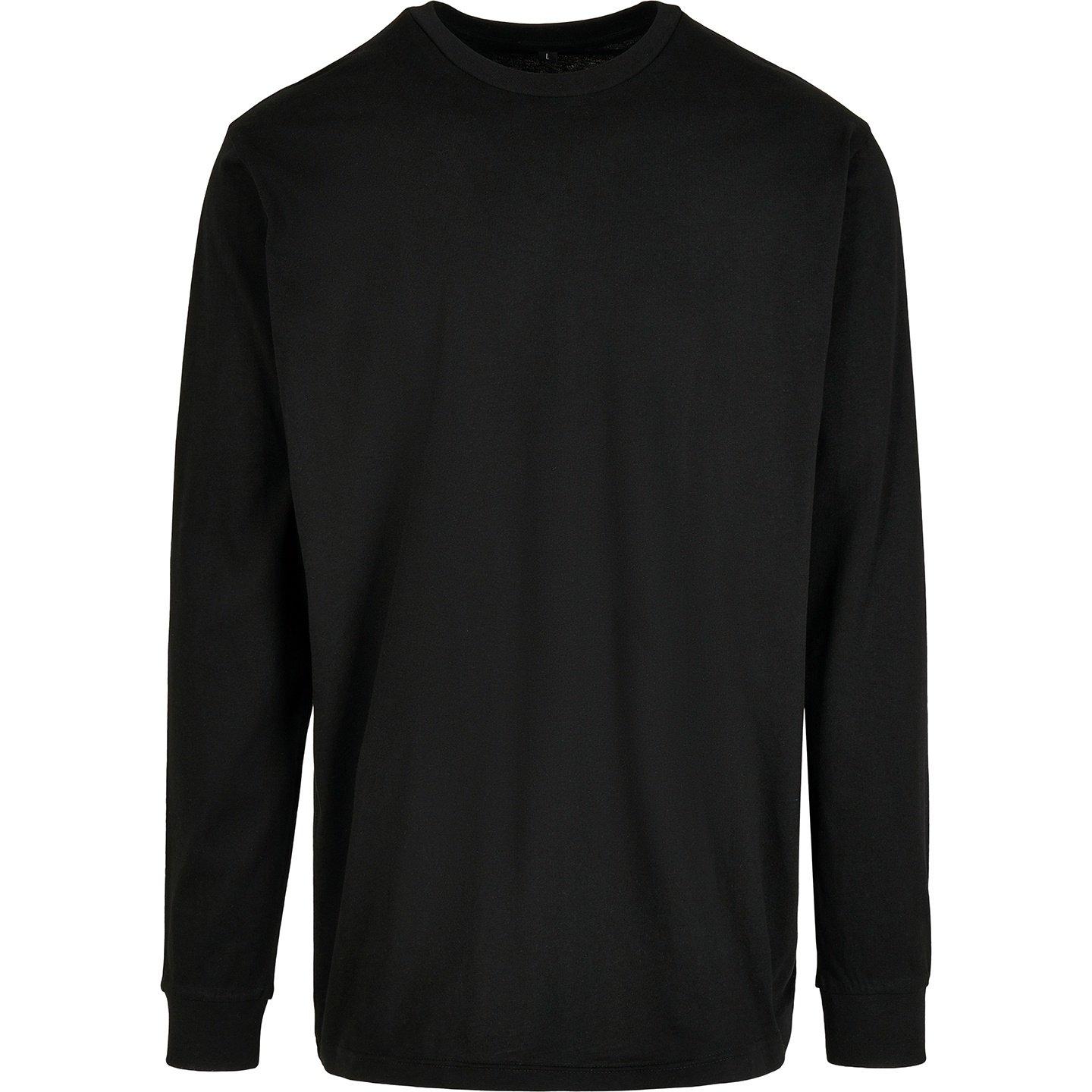 Organic Sweatshirt, Gerippter Ärmelaufschlag Herren Schwarz XXL von Build Your Own