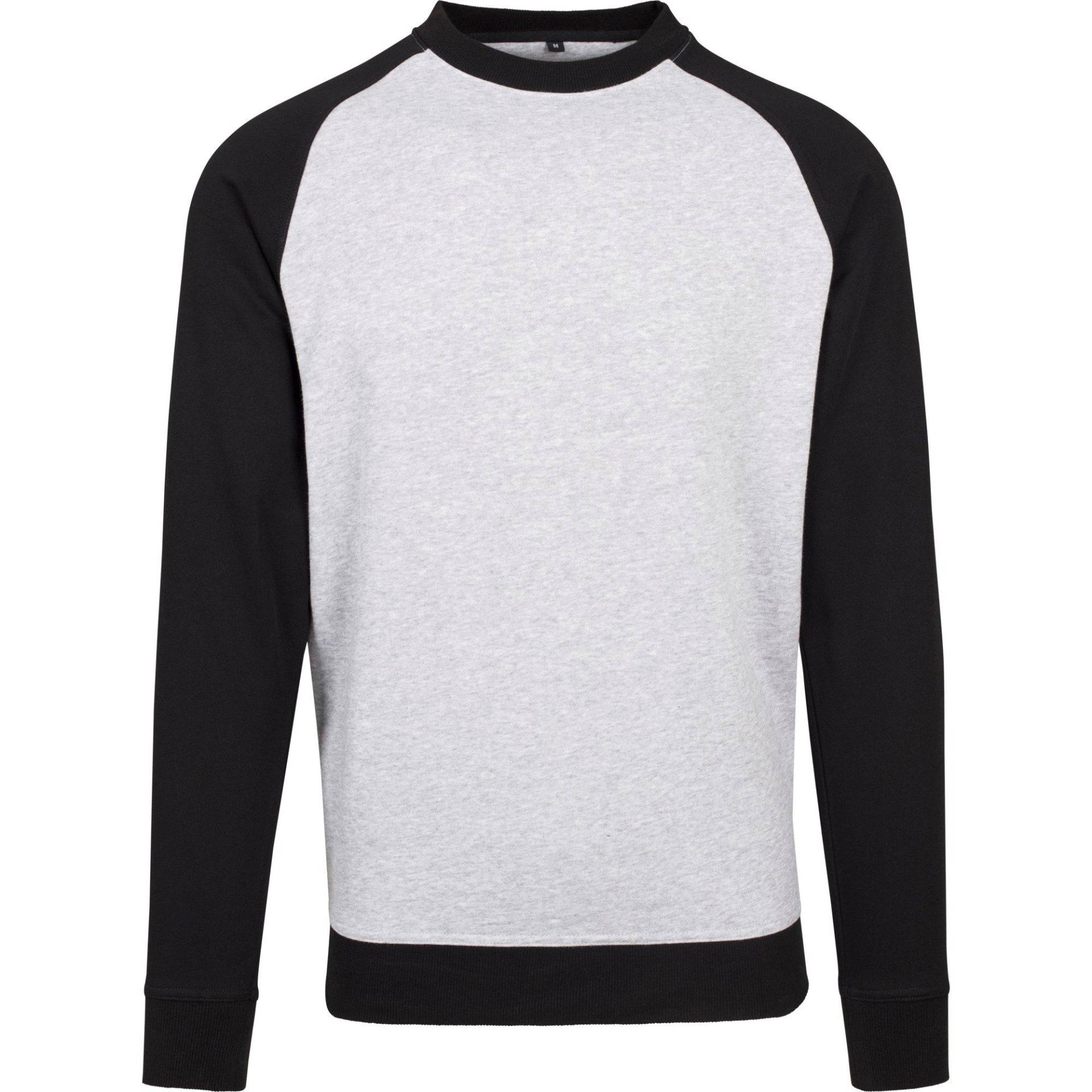 Raglan Crew Neck Shirt Herren Grau L von Build Your Own