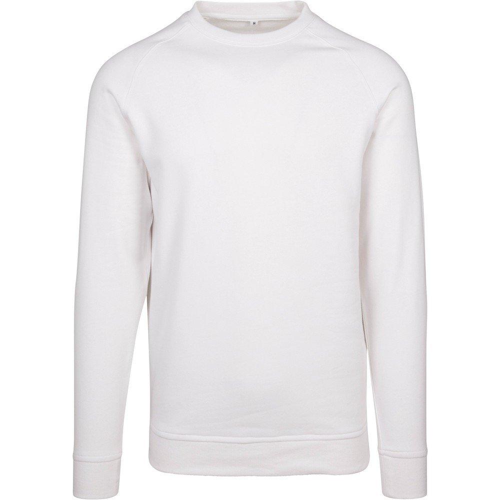 Sweatshirt Raglanärmel Herren Weiss S von Build Your Own