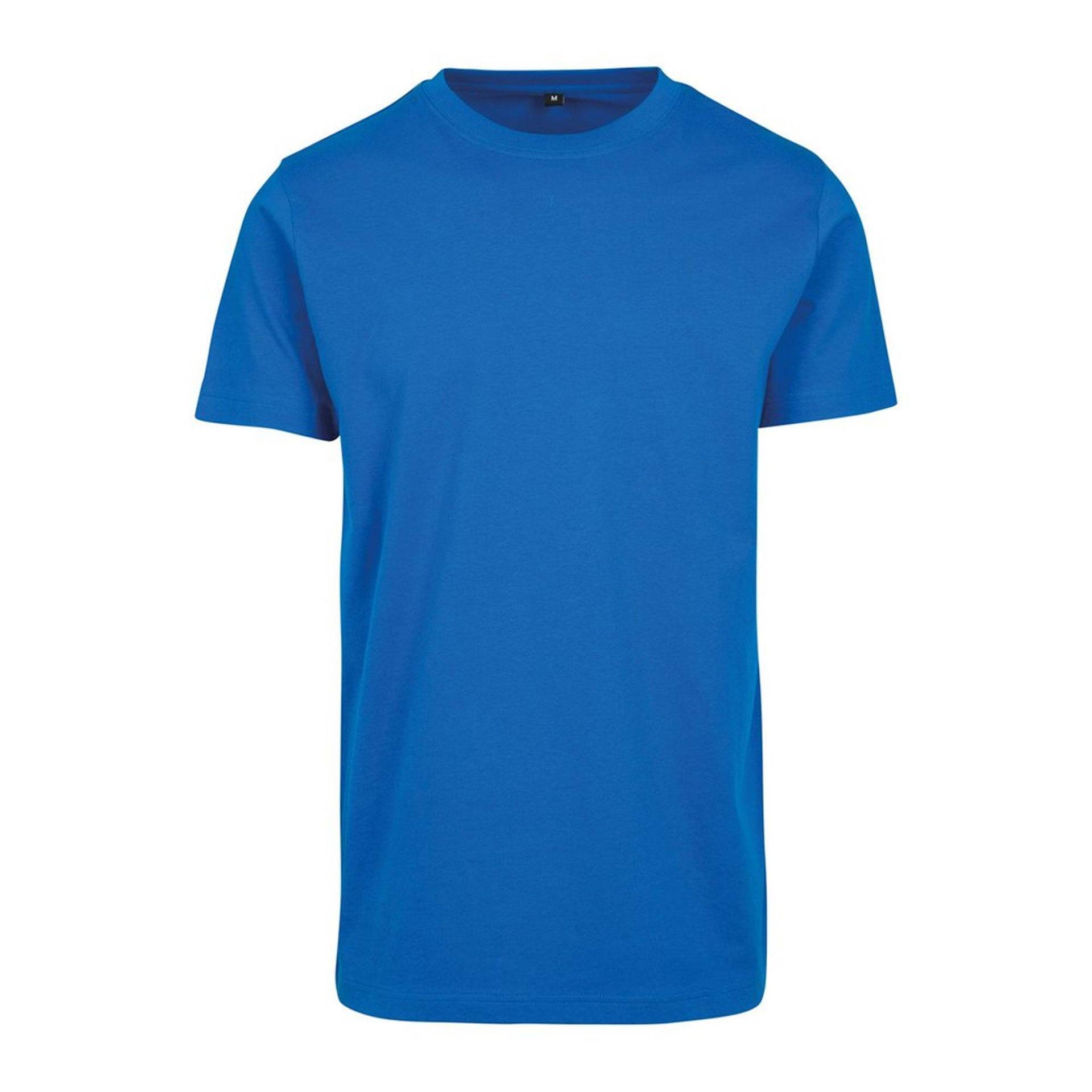 Tshirt, Runder Halsausschnitt Herren Blau 4XL von Build Your Own