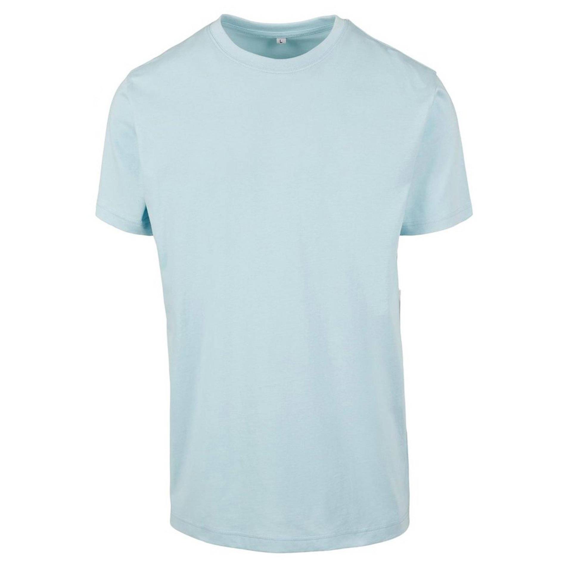 Tshirt, Runder Halsausschnitt Herren Blau 5XL von Build Your Own