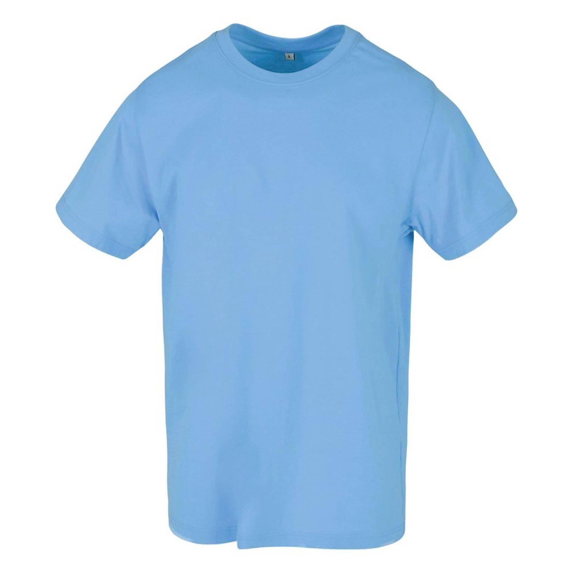 Tshirt, Runder Halsausschnitt Herren Horizon Blue 5XL von Build Your Own