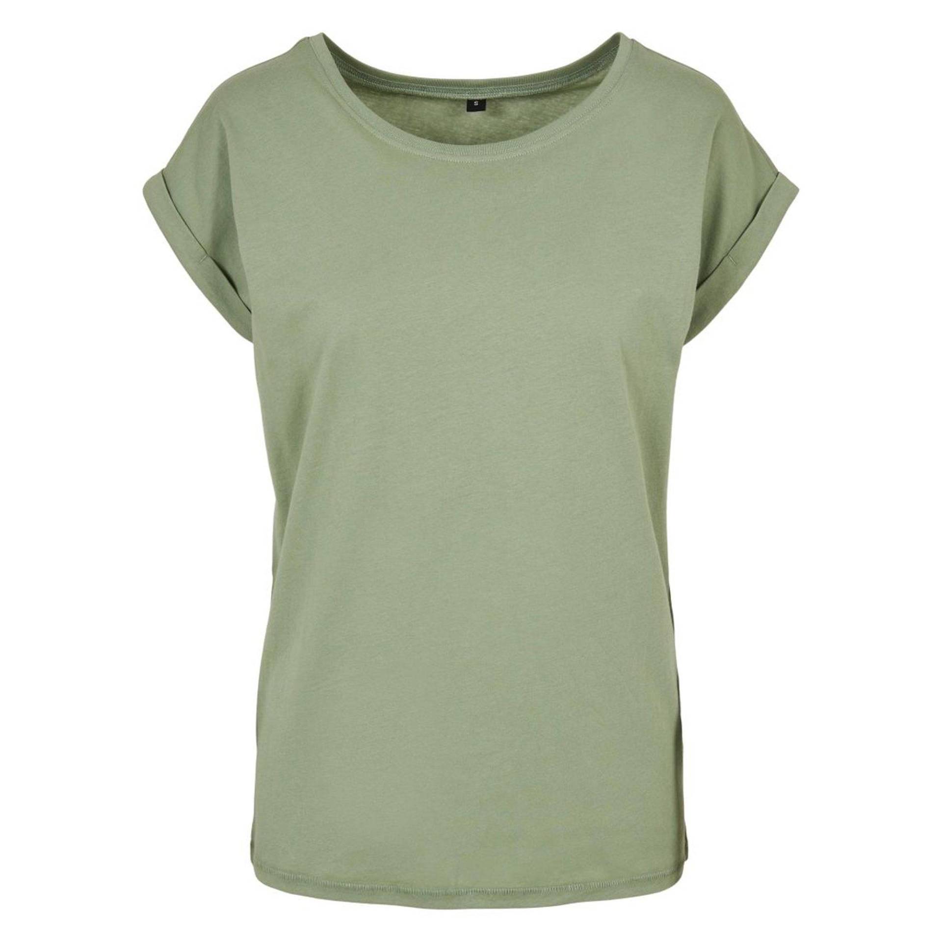 Tshirt Überschnittene Schulter Damen Waldgrün 5XL von Build Your Own