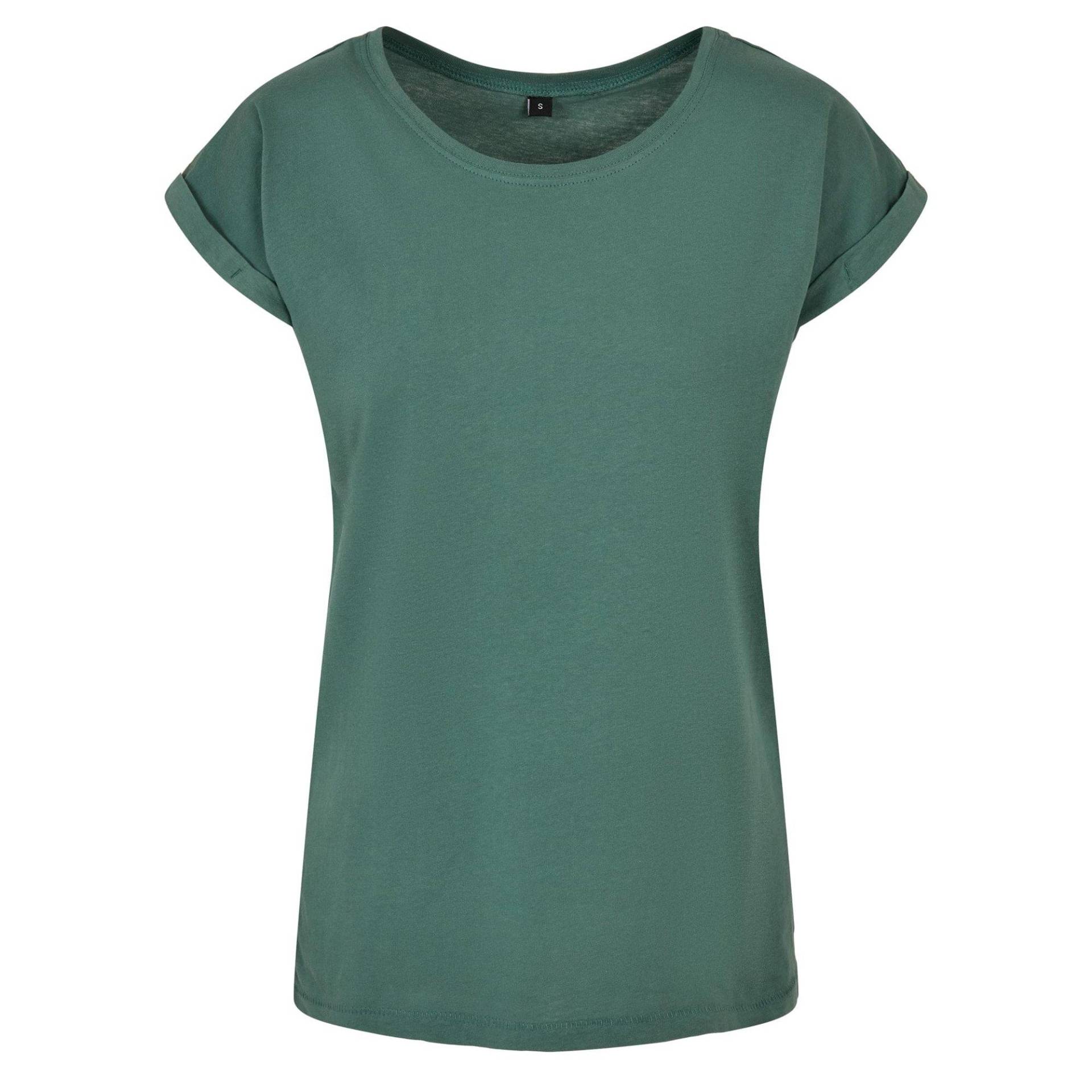 Tshirt Überschnittene Schulter Damen Waldgrün XS von Build Your Own