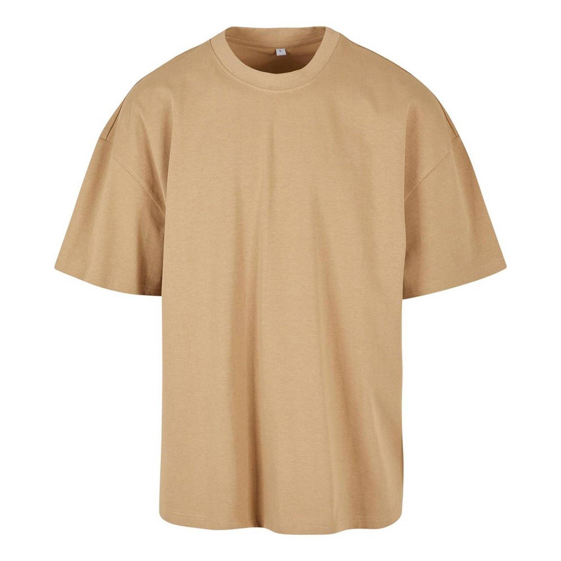 Tshirt Ultraschwer Herren Beige S von Build Your Own