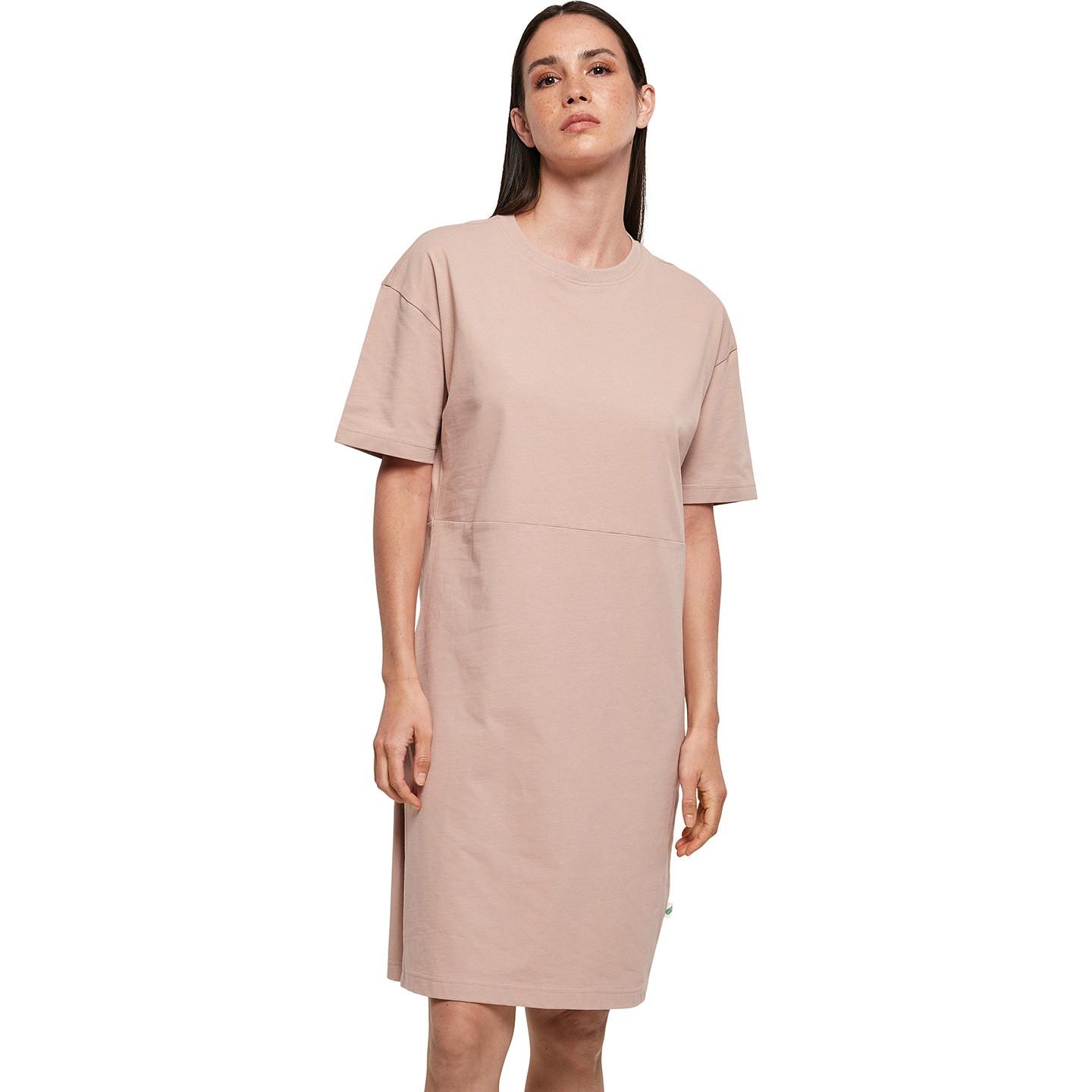 Tshirtkleid Geschlitzter Saum Damen Dusty Rose L von Build Your Own