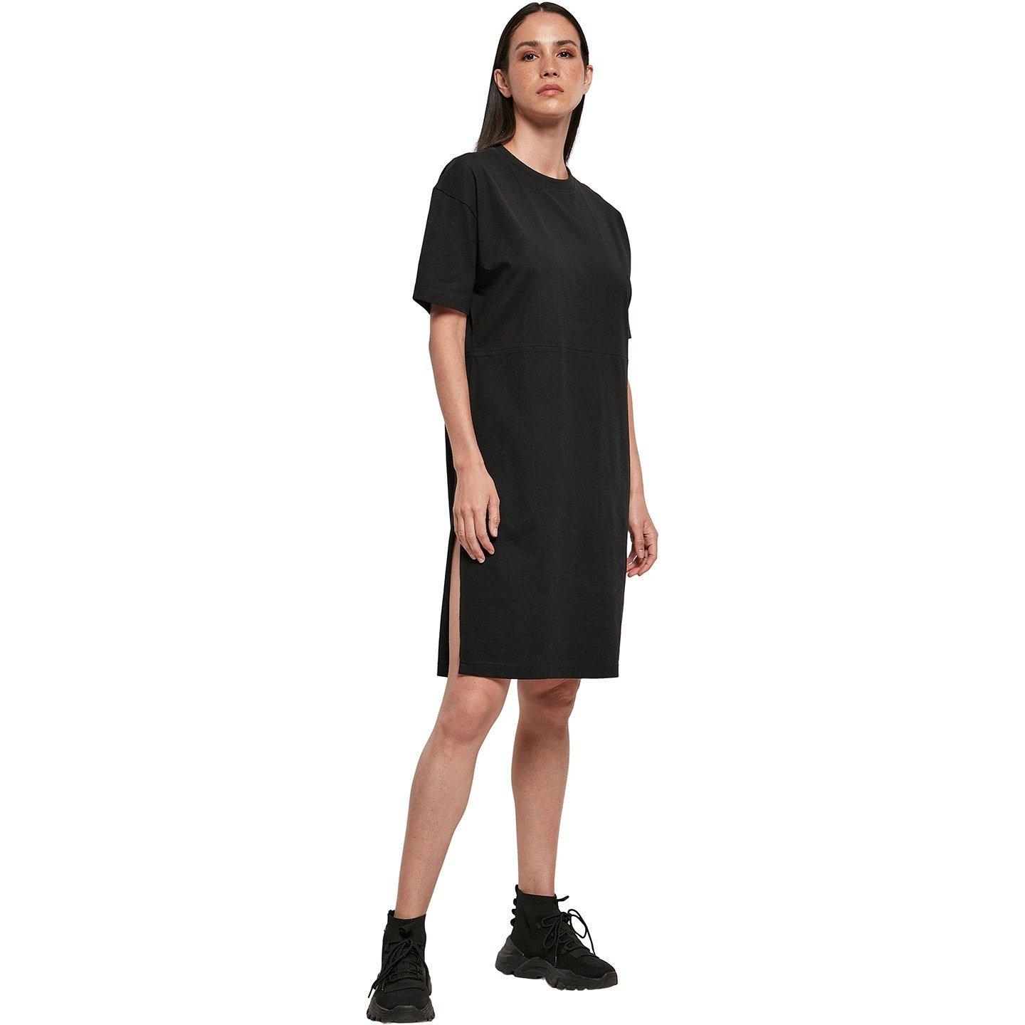 Tshirtkleid Geschlitzter Saum Damen Schwarz L von Build Your Own