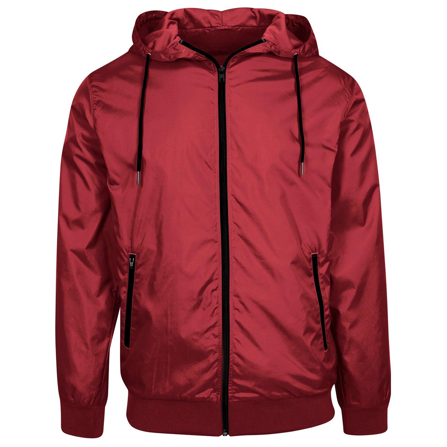 Wind Runner Jacke Herren Weinrot 3XL von Build Your Own