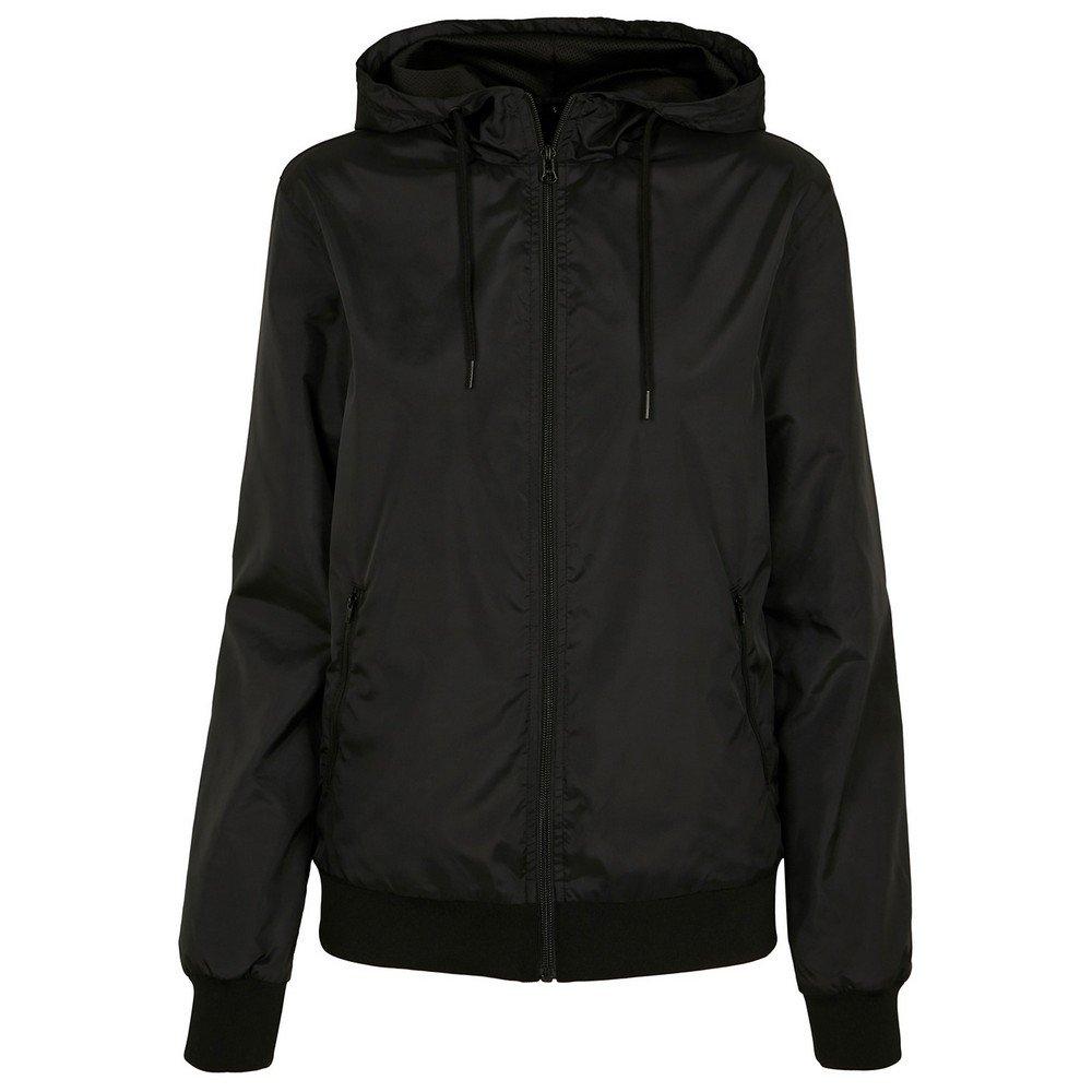 Windrunner Jacke Damen Schwarz L von Build Your Own