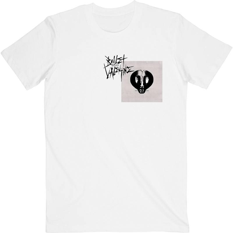 Tshirt Logo Damen Weiss L von Bullet For My Valentine