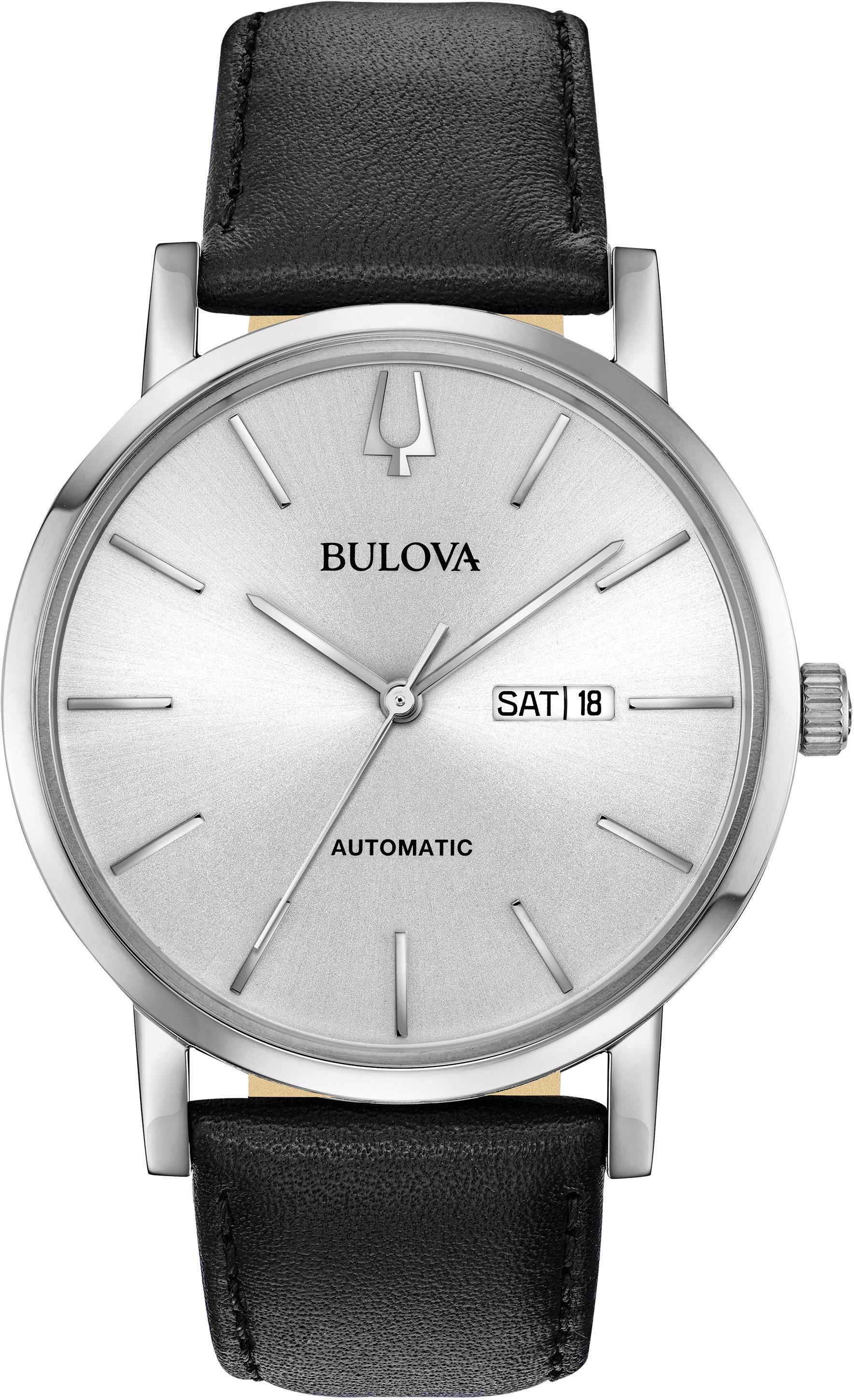 Bulova Automatikuhr »American Clipper, 96C130«, Armbanduhr, Herrenuhr von Bulova