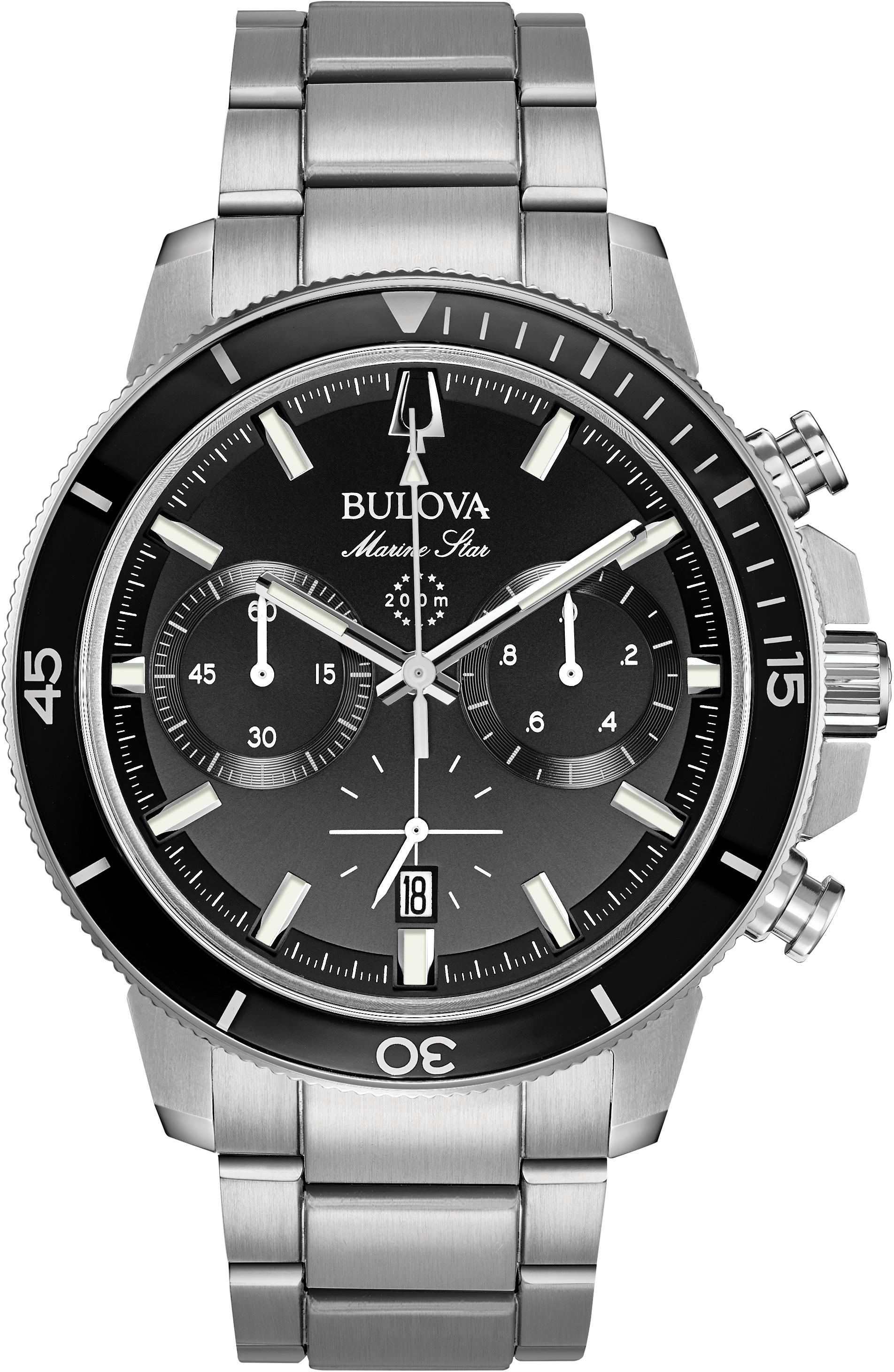 Bulova Chronograph »Marine Star«, Armbanduhr, Quarzuhr, Herrenuhr, Edelstahlarmband, Datum Bulova Chronograph »Marine Star«, Armbanduhr, Quarzuhr, Herrenuhr, Edelstahlarmband, Datum von Bulova