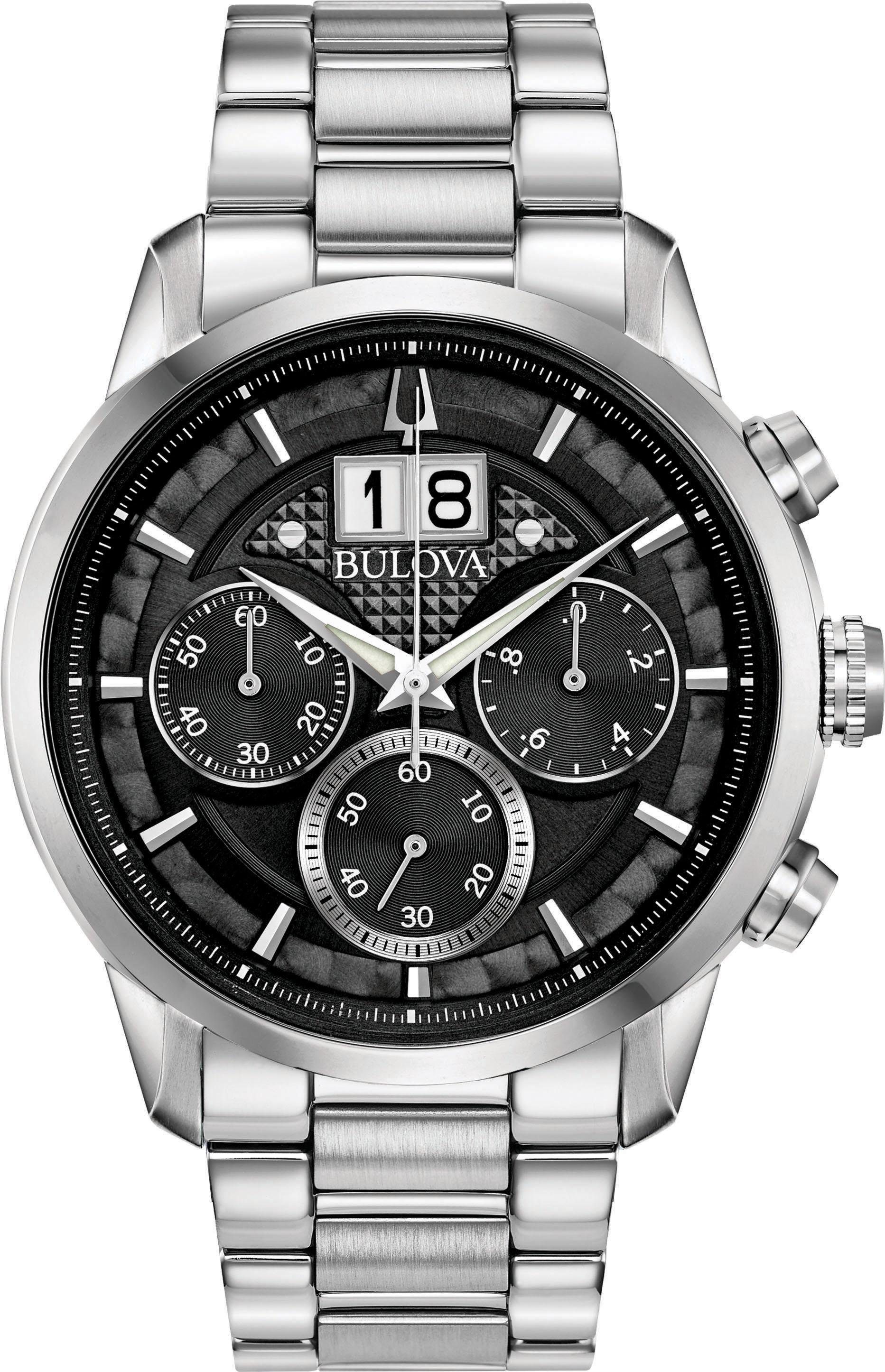 Bulova Chronograph »Sutton, 96B319«, Armbanduhr, Quarzuhr, Herrenuhr von Bulova