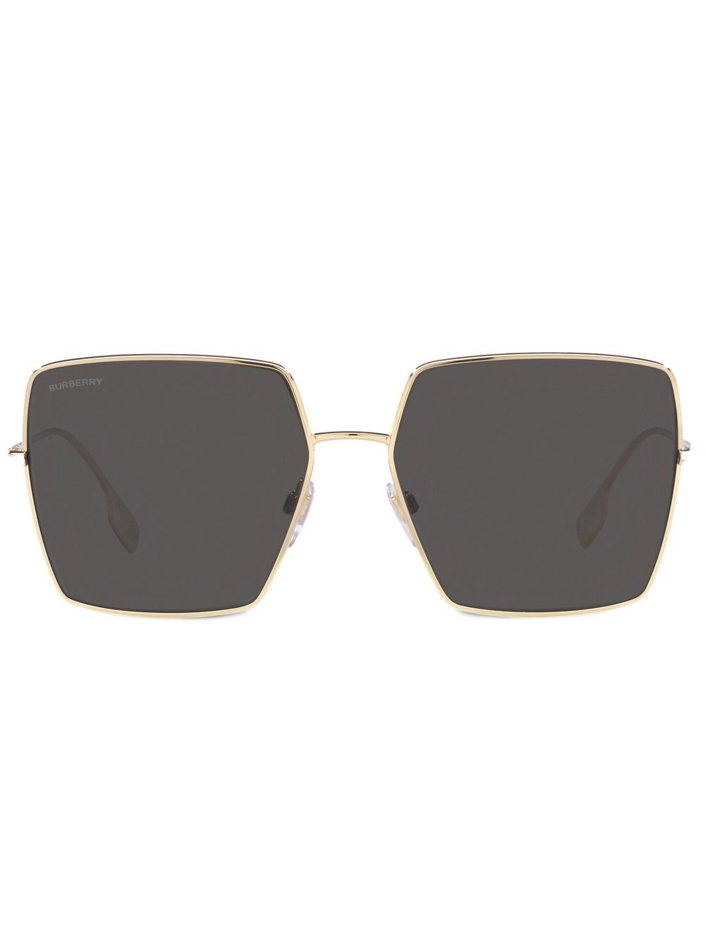 Burberry Eyewear Daphne check-detail sunglasses - Gold von Burberry Eyewear