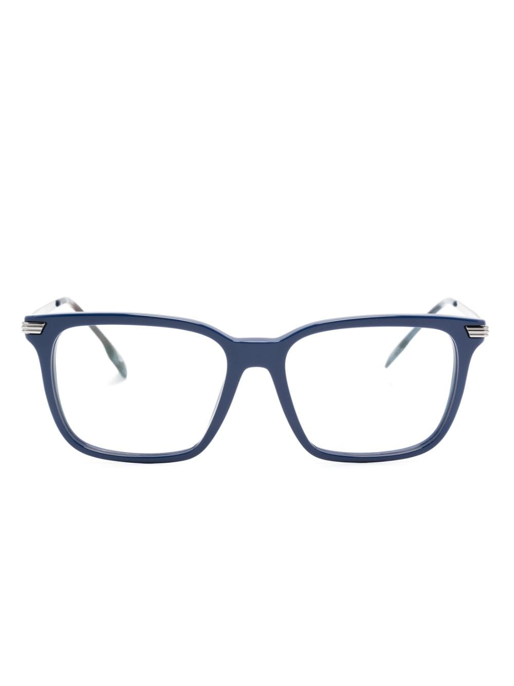 Burberry Eyewear Ellis rectangle-frame glasses - Blue von Burberry Eyewear