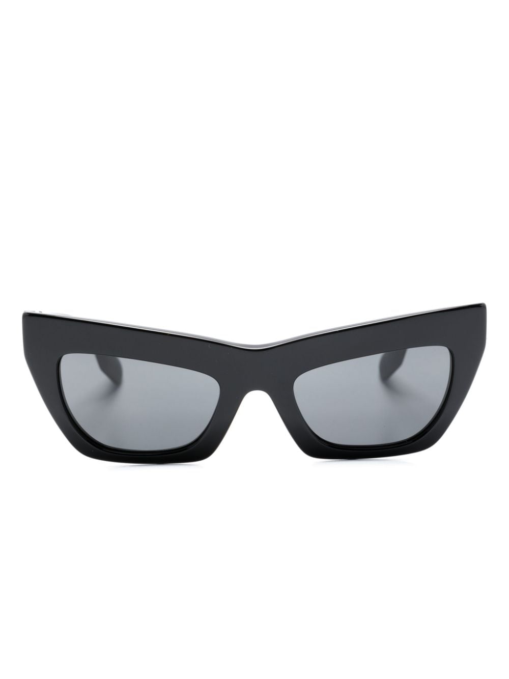 Burberry Eyewear logo plaque cat-eye tinted sunglasses - Black von Burberry Eyewear
