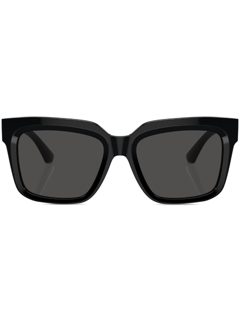 Burberry Eyewear logo-plaque square-frame sunglasses - Black von Burberry Eyewear