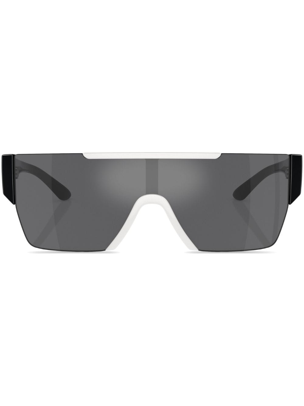 Burberry Eyewear oversize-frame logo-print sunglasses - White von Burberry Eyewear
