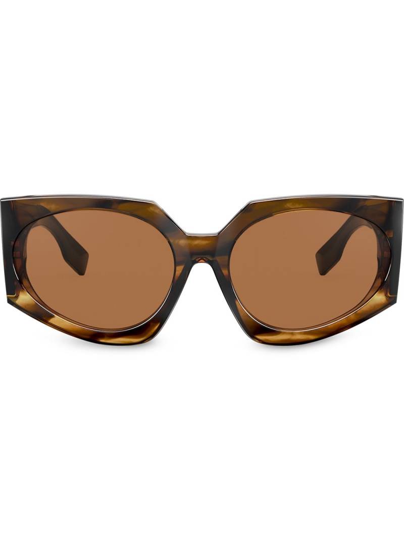 Burberry Eyewear oversized-frame sunglasses - Brown von Burberry Eyewear