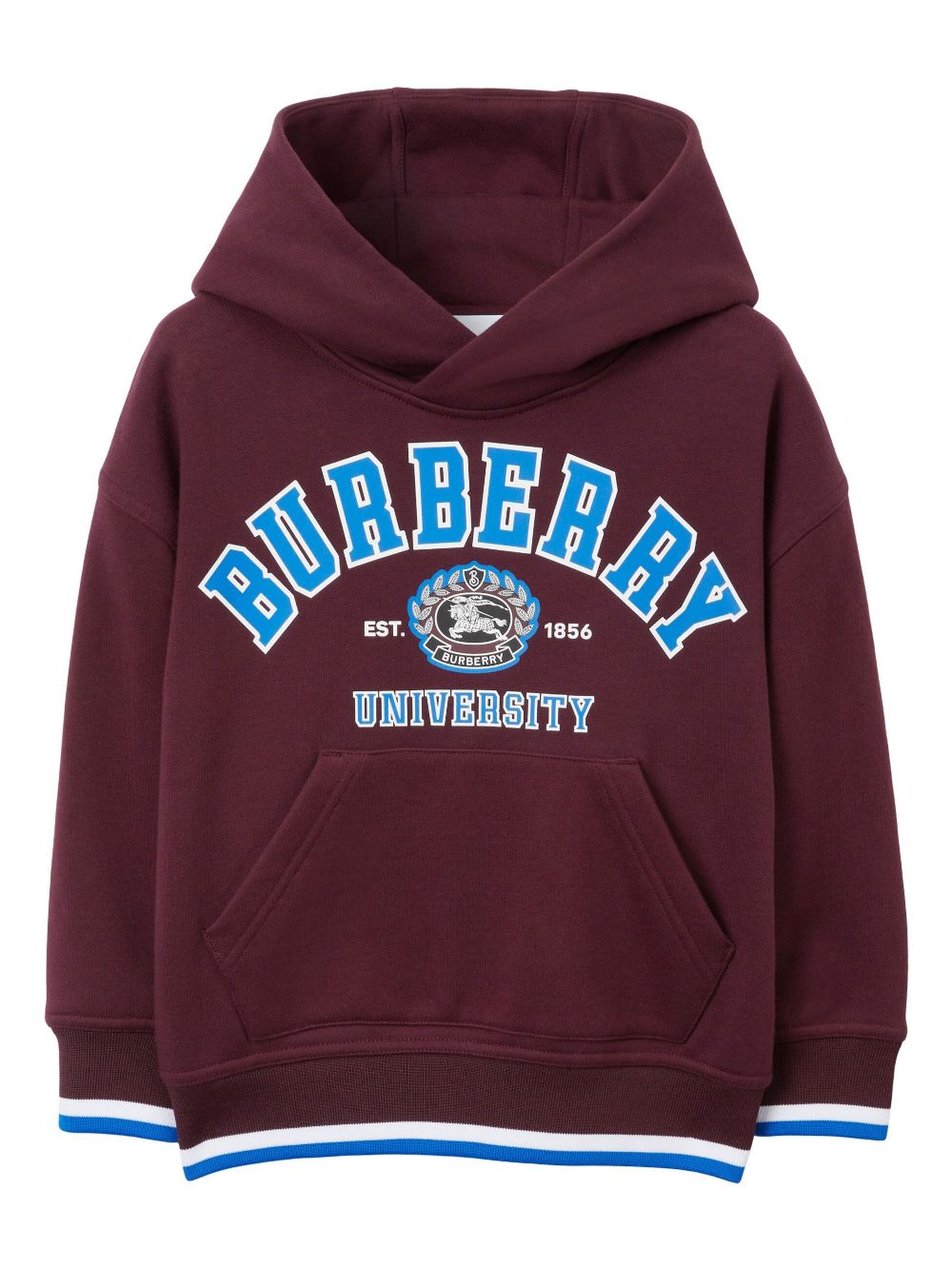 Burberry Kids College logo-print cotton hoodie - Purple von Burberry Kids