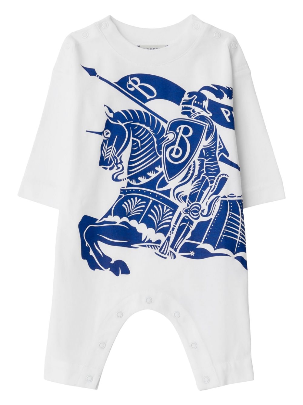 Burberry Kids EKD cotton babygrow - White von Burberry Kids