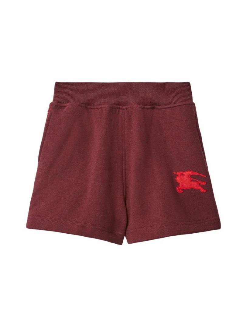 Burberry Kids EKD cotton shorts - Red von Burberry Kids