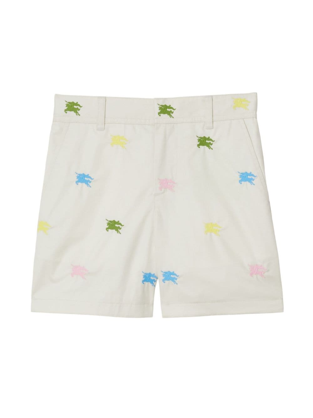 Burberry Kids EKD cotton shorts - White von Burberry Kids