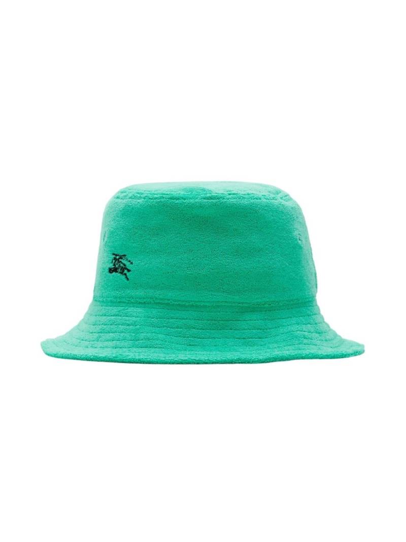 Burberry Kids EKD-embroidered towelling bucket hat - Green von Burberry Kids